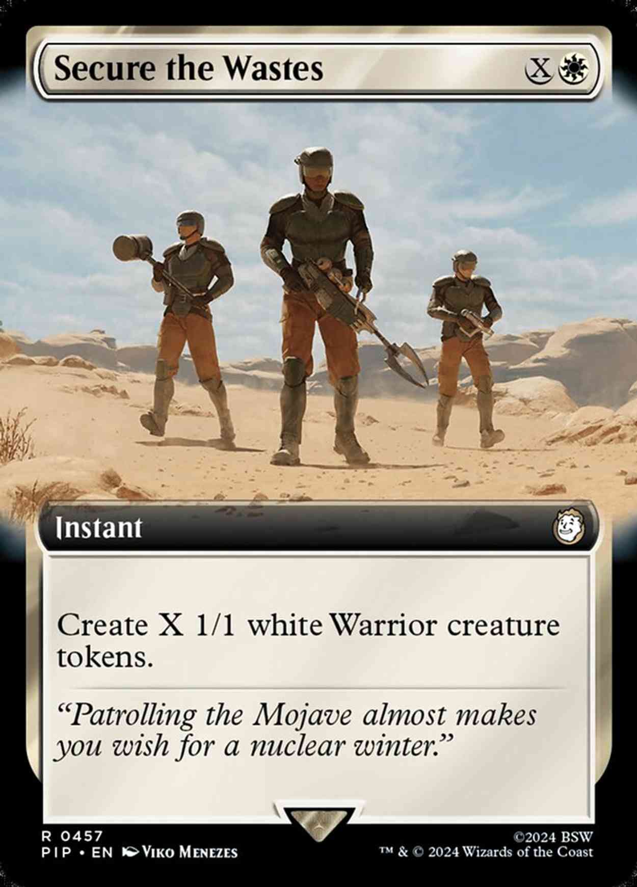 Secure the Wastes (Extended Art) magic card front