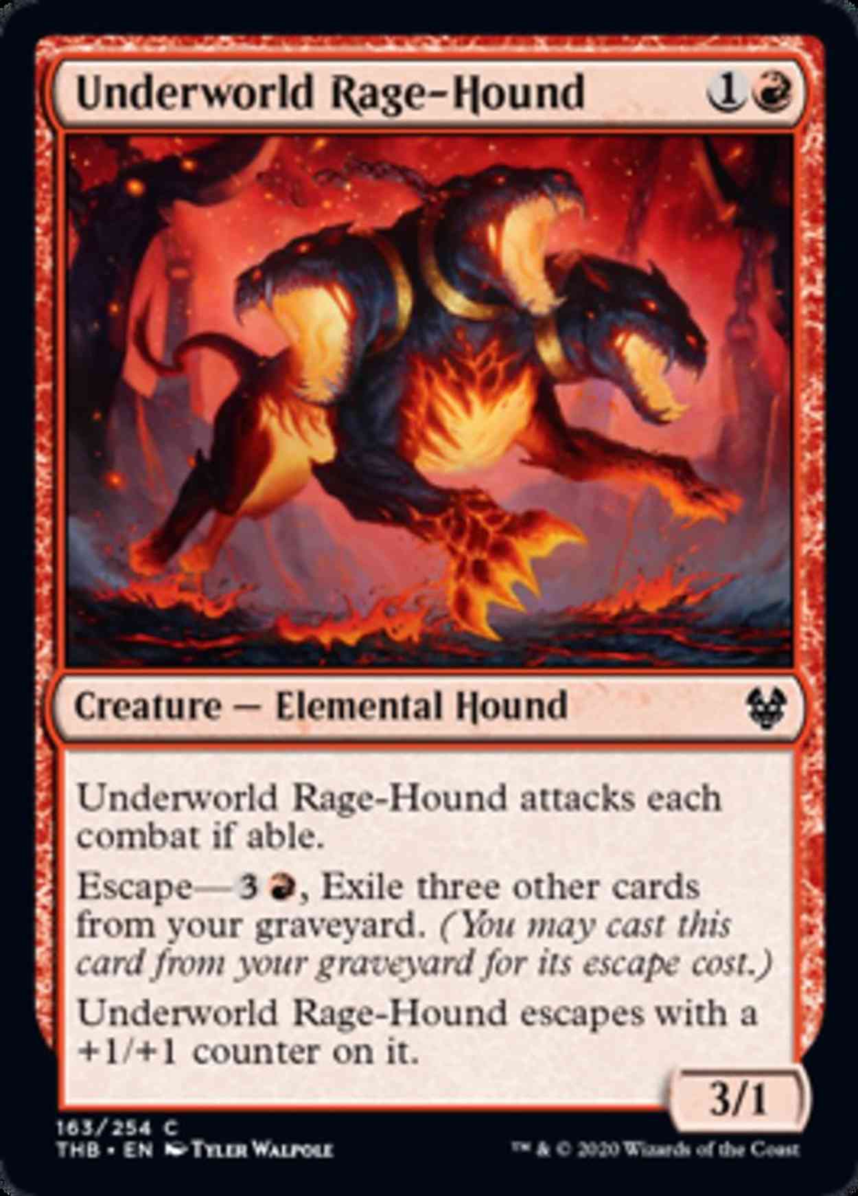 Underworld Rage-Hound magic card front
