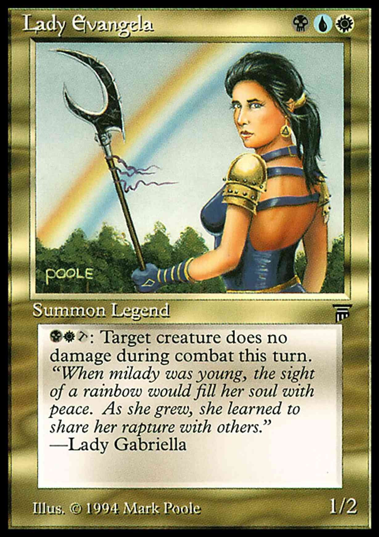 Lady Evangela magic card front