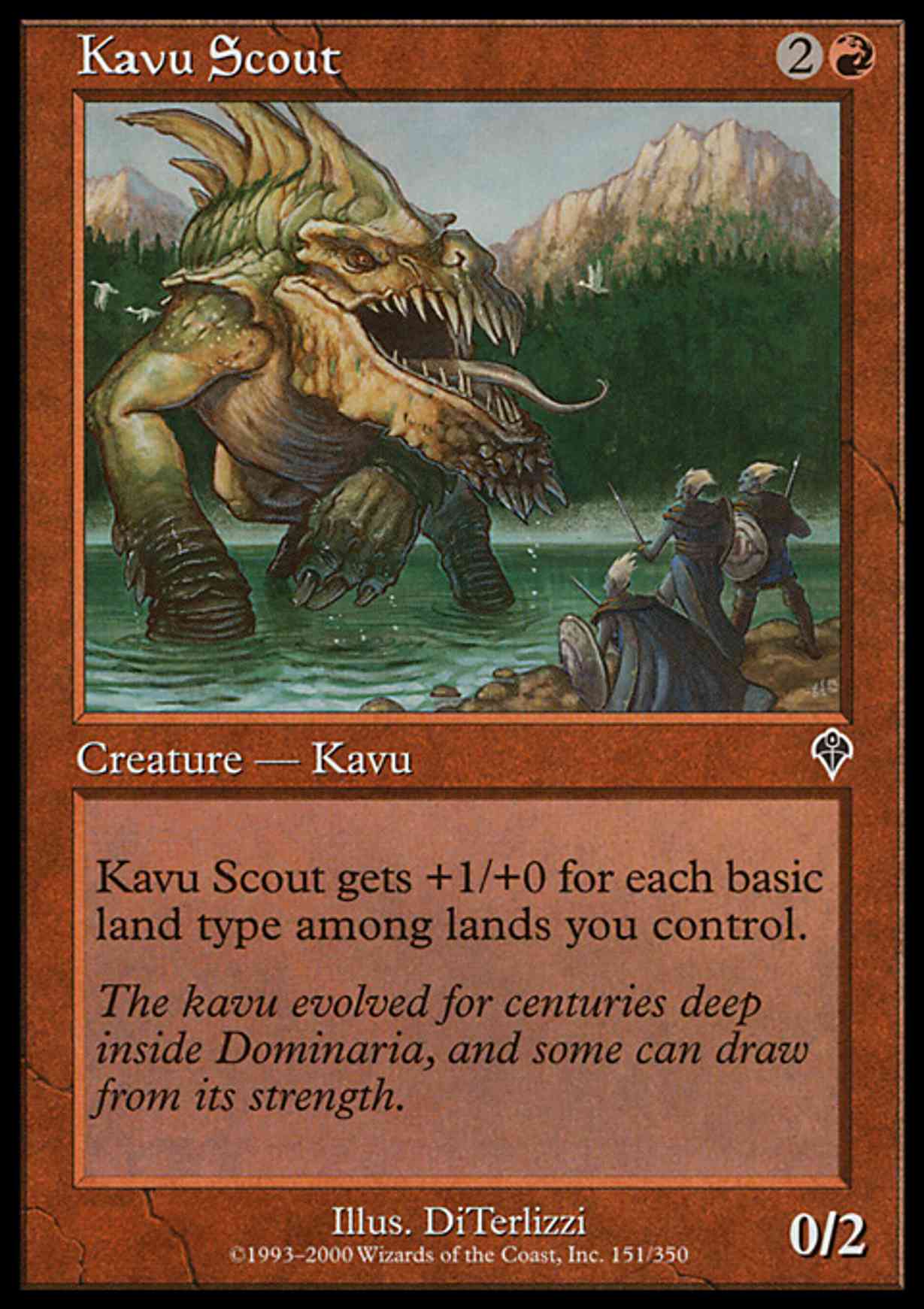 Kavu Scout magic card front