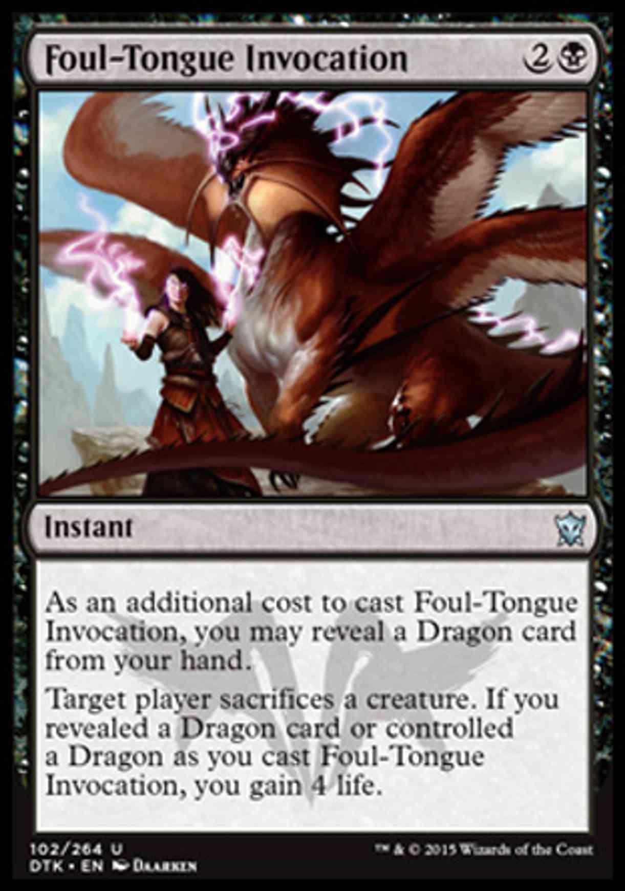 Foul-Tongue Invocation magic card front