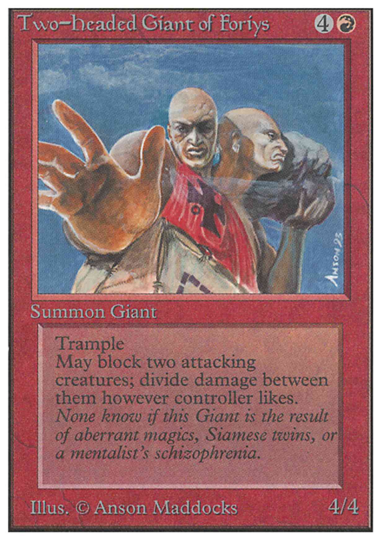 Two-Headed Giant of Foriys magic card front