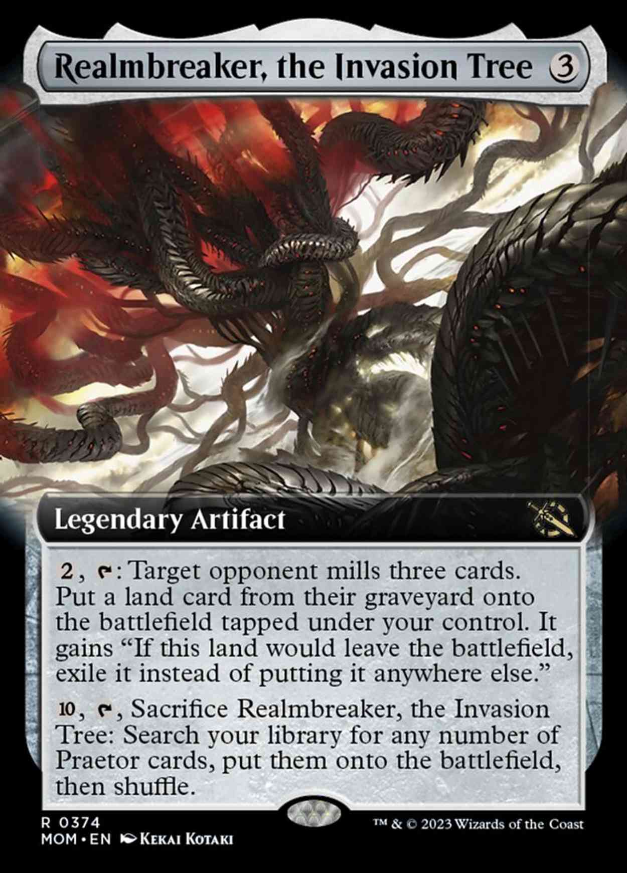 Realmbreaker, the Invasion Tree (Extended Art) magic card front