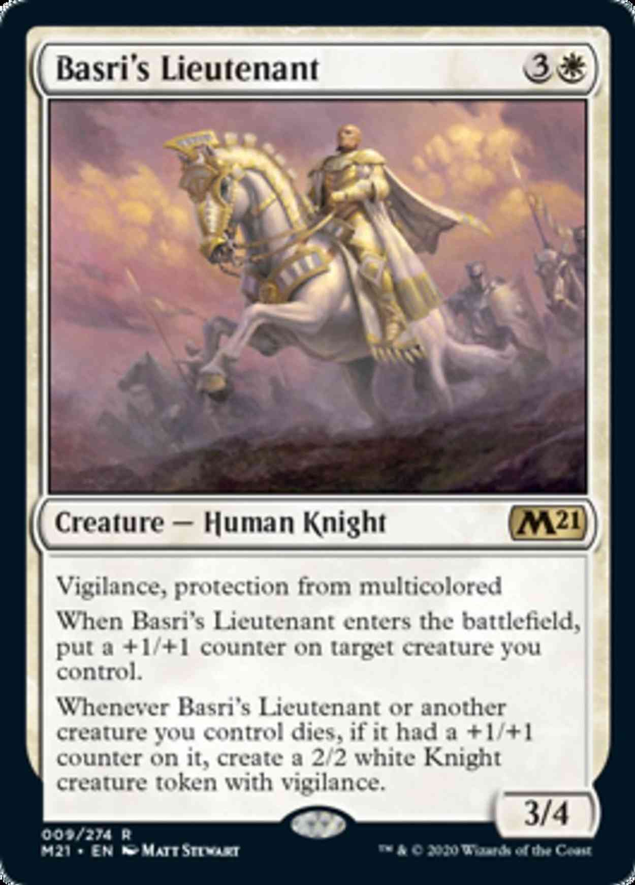 Basri's Lieutenant magic card front