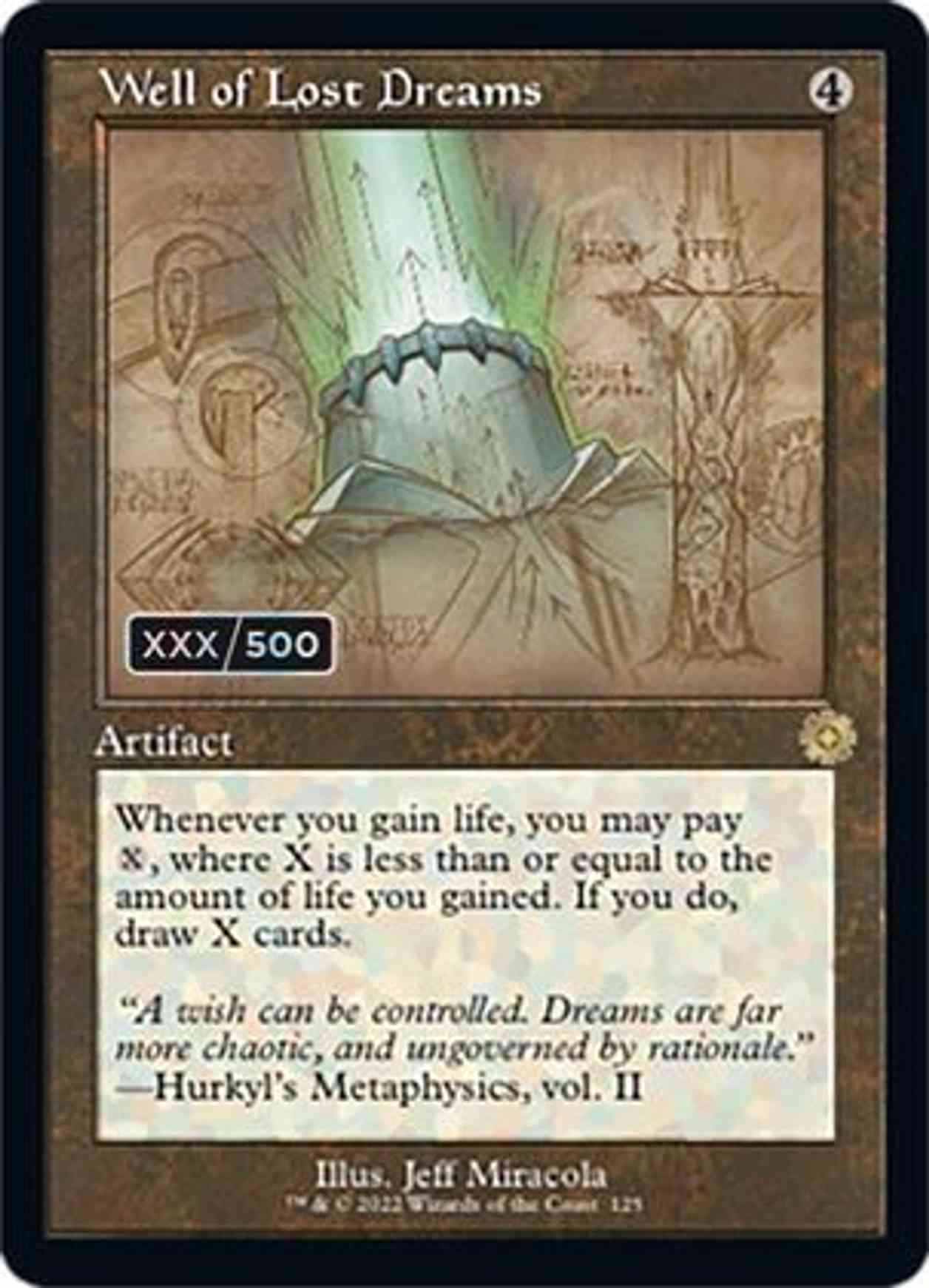 Well of Lost Dreams (Schematic) (Serial Numbered) magic card front