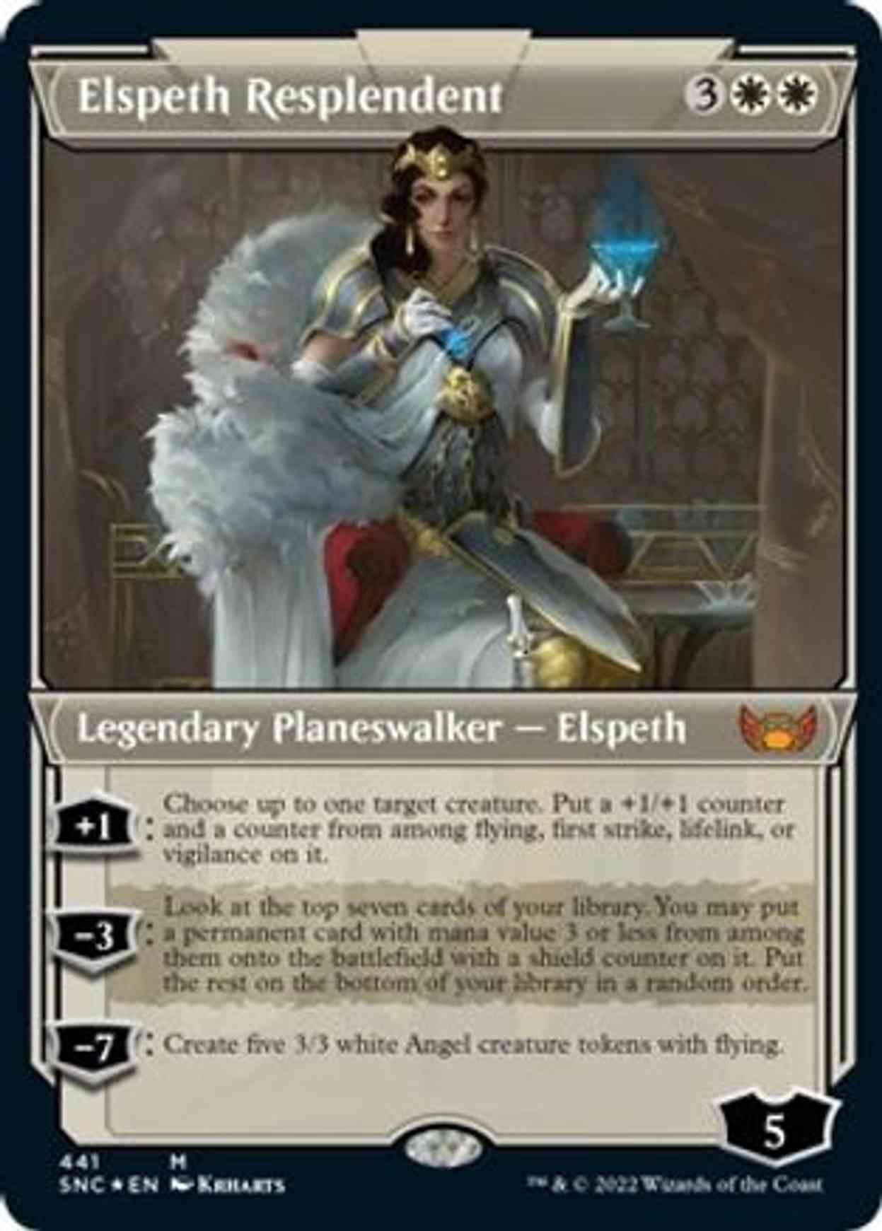 Elspeth Resplendent (Showcase) (Etched Foil) magic card front