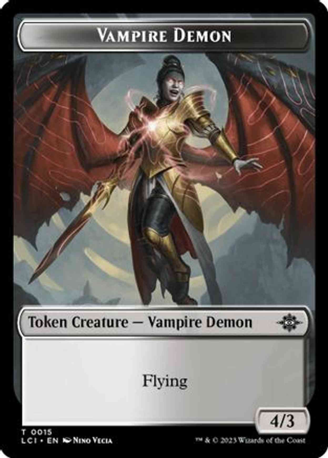 Vampire Demon Token magic card front