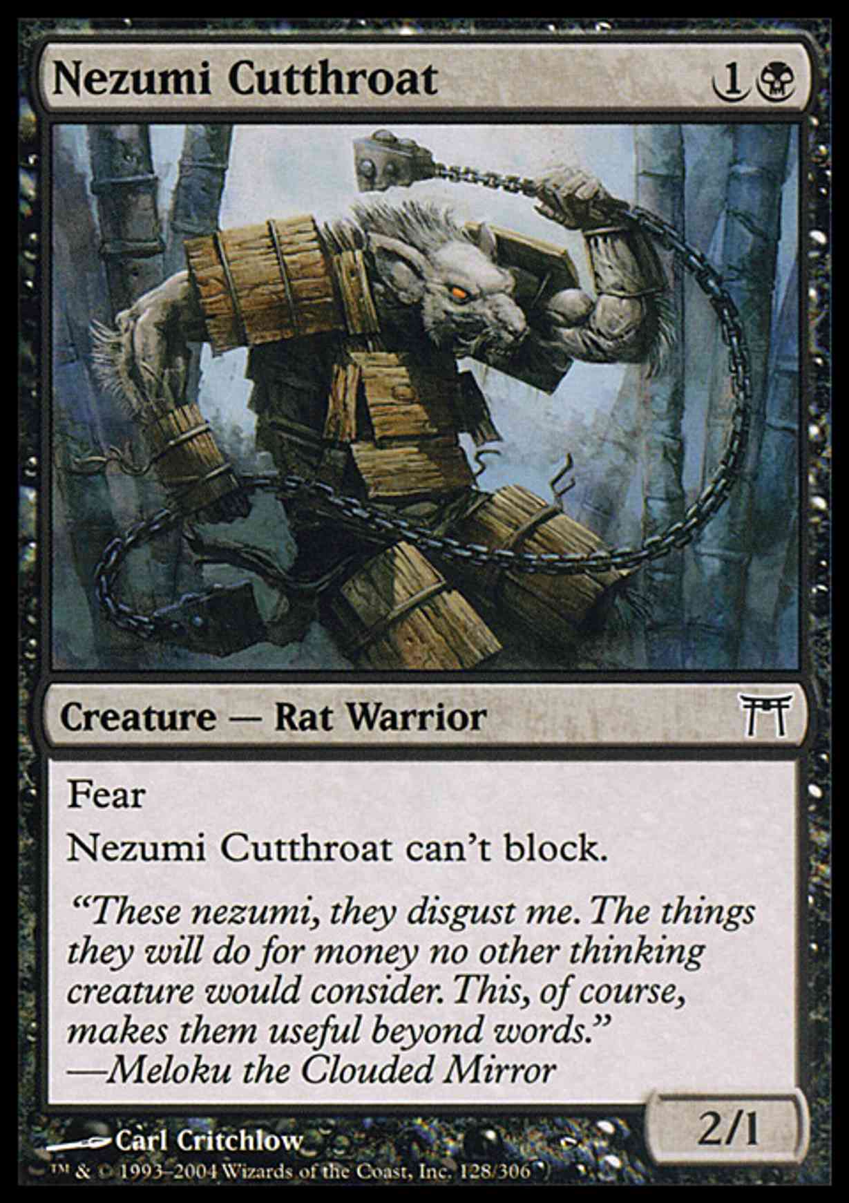 Nezumi Cutthroat magic card front