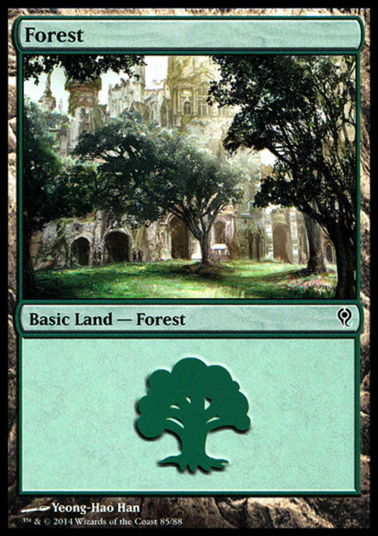 Forest (85) magic card front