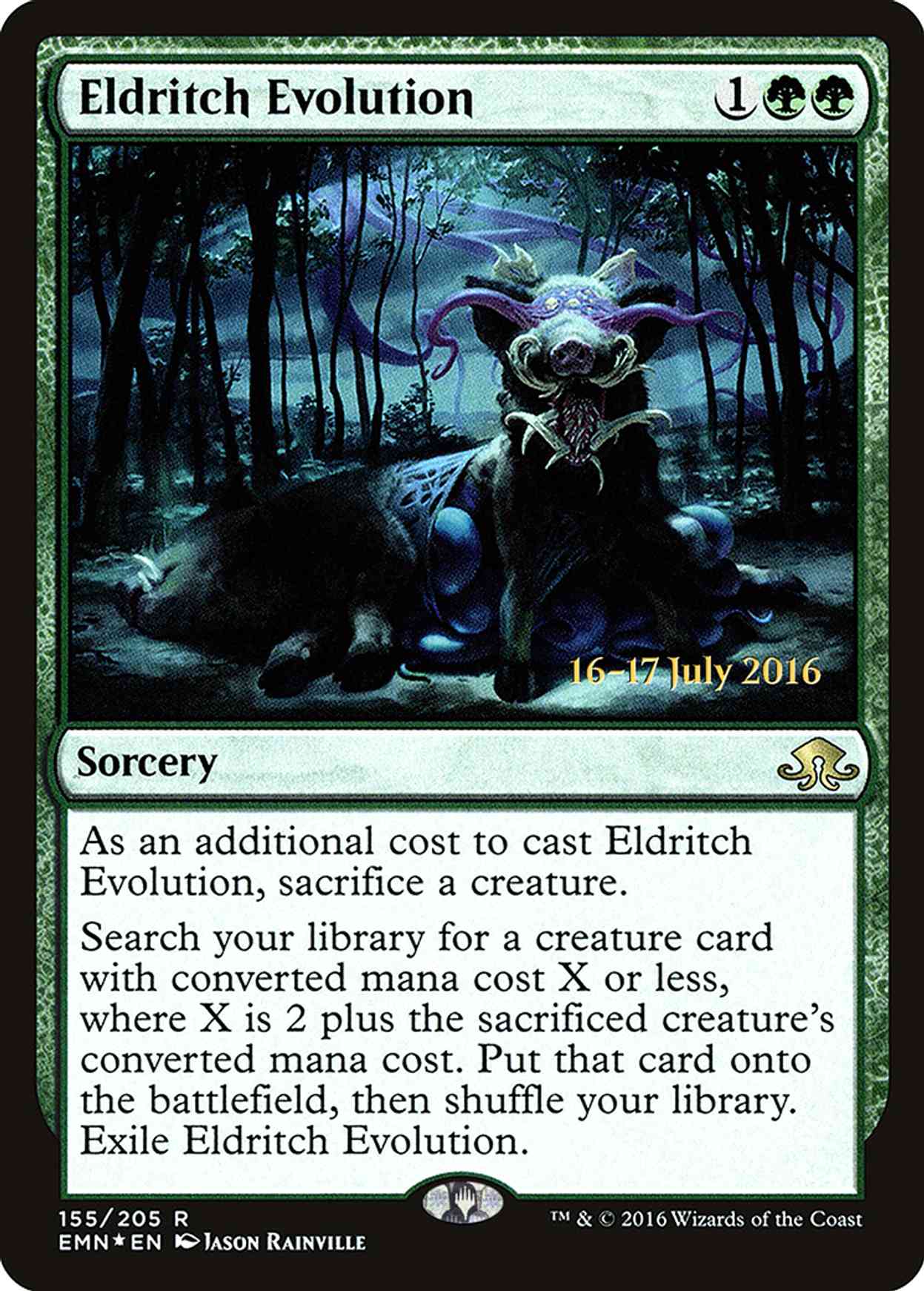 Eldritch Evolution magic card front