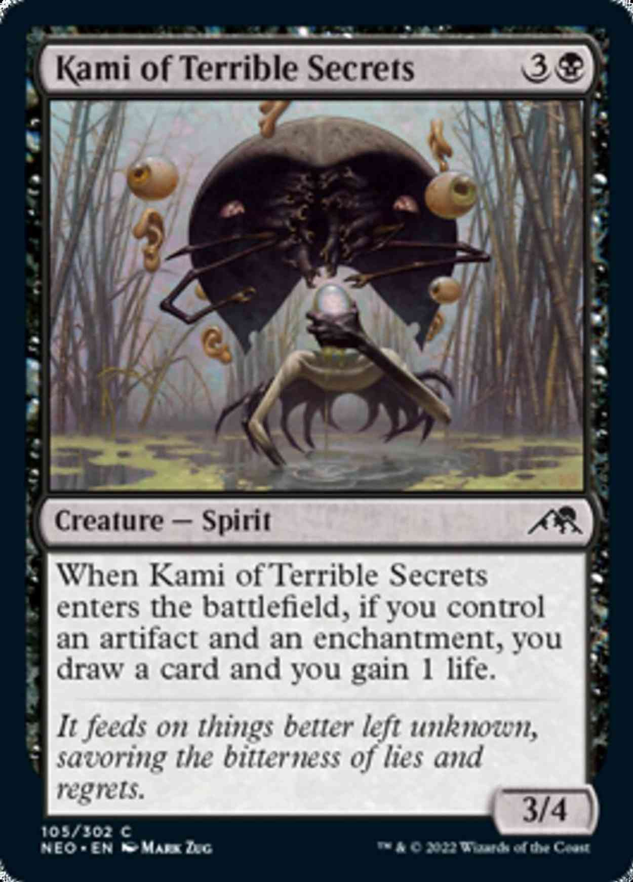 Kami of Terrible Secrets magic card front