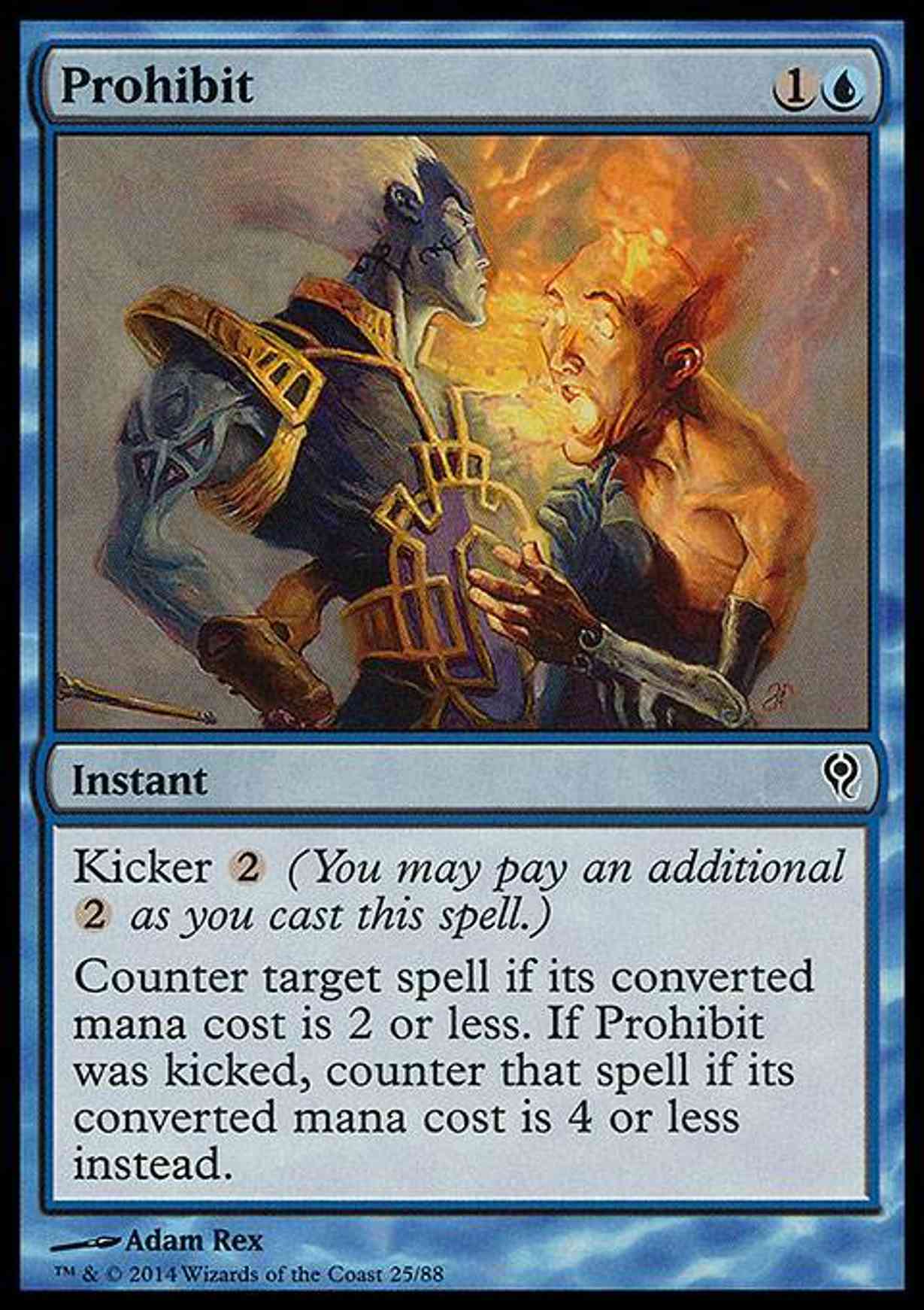 Prohibit magic card front