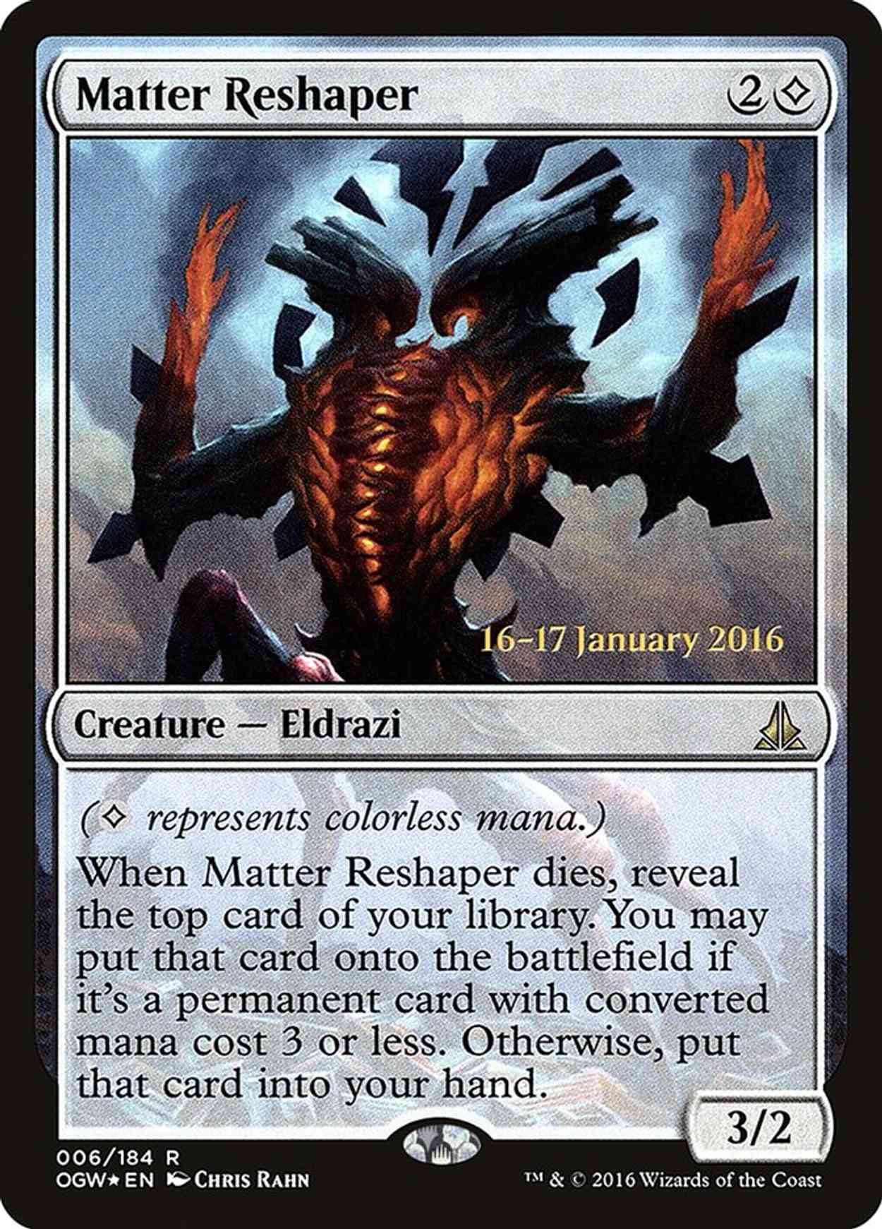 Matter Reshaper magic card front