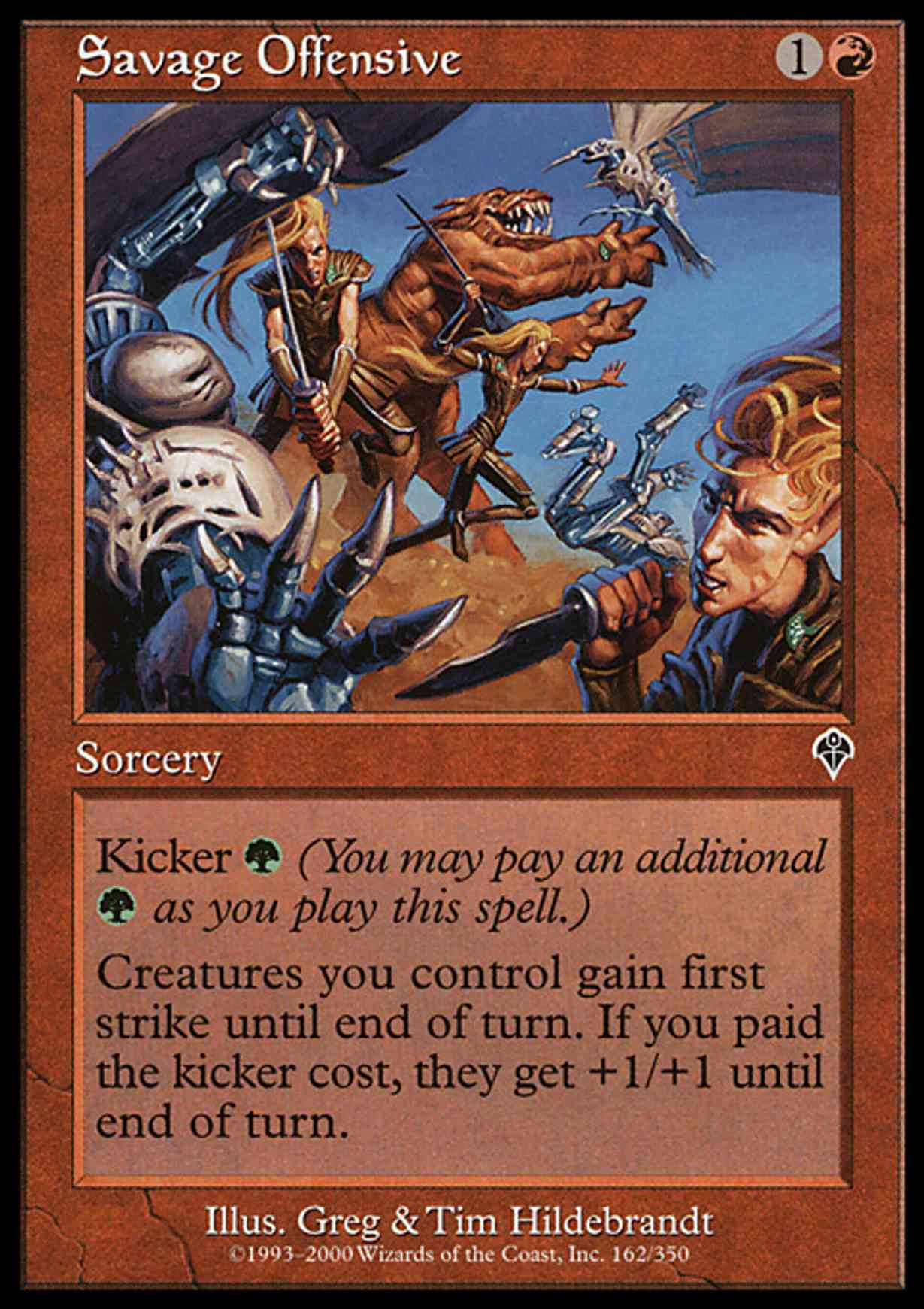 Savage Offensive magic card front