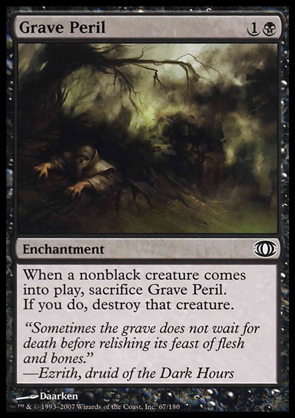 Grave Peril magic card front