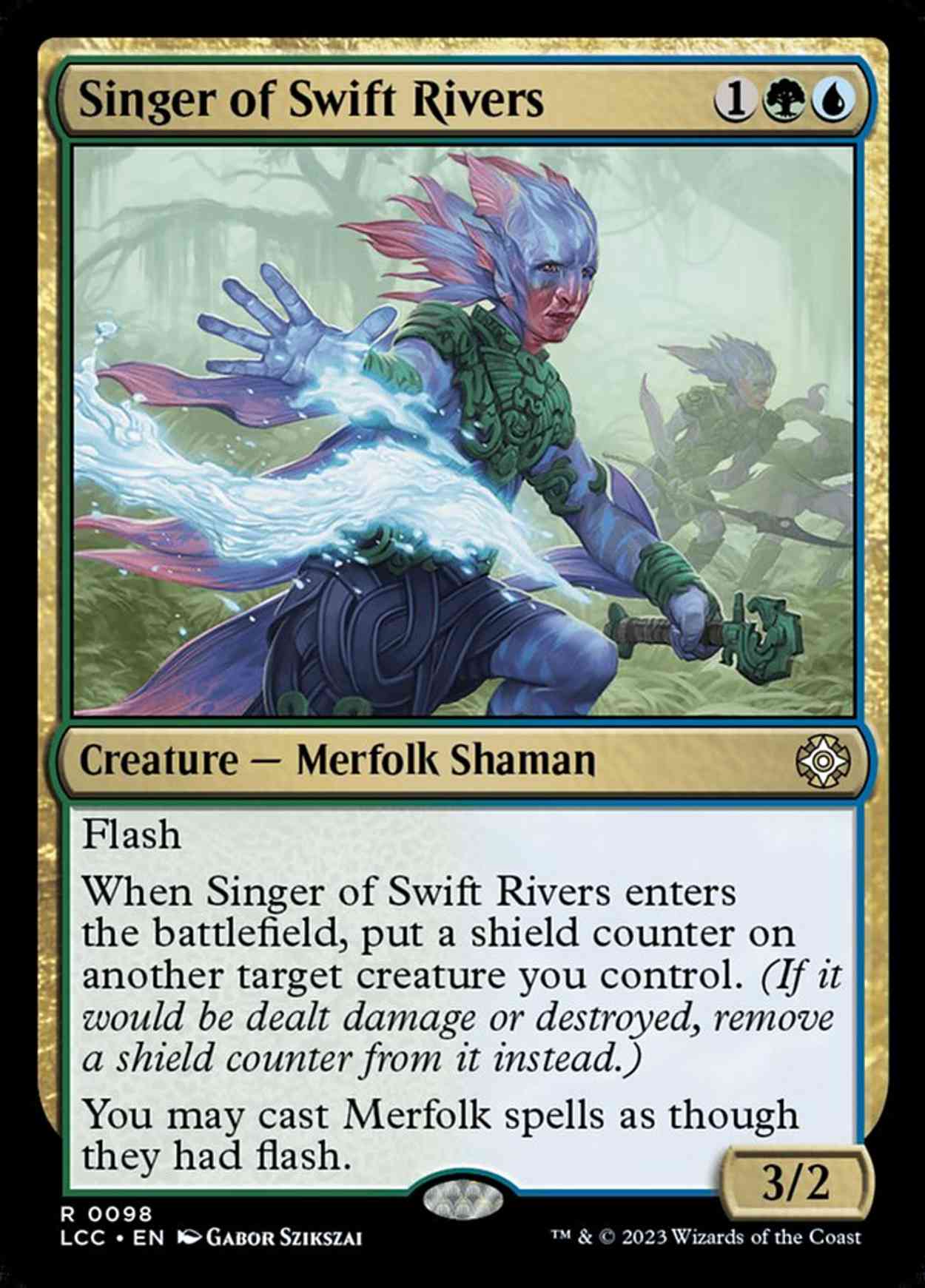 Singer of Swift Rivers magic card front