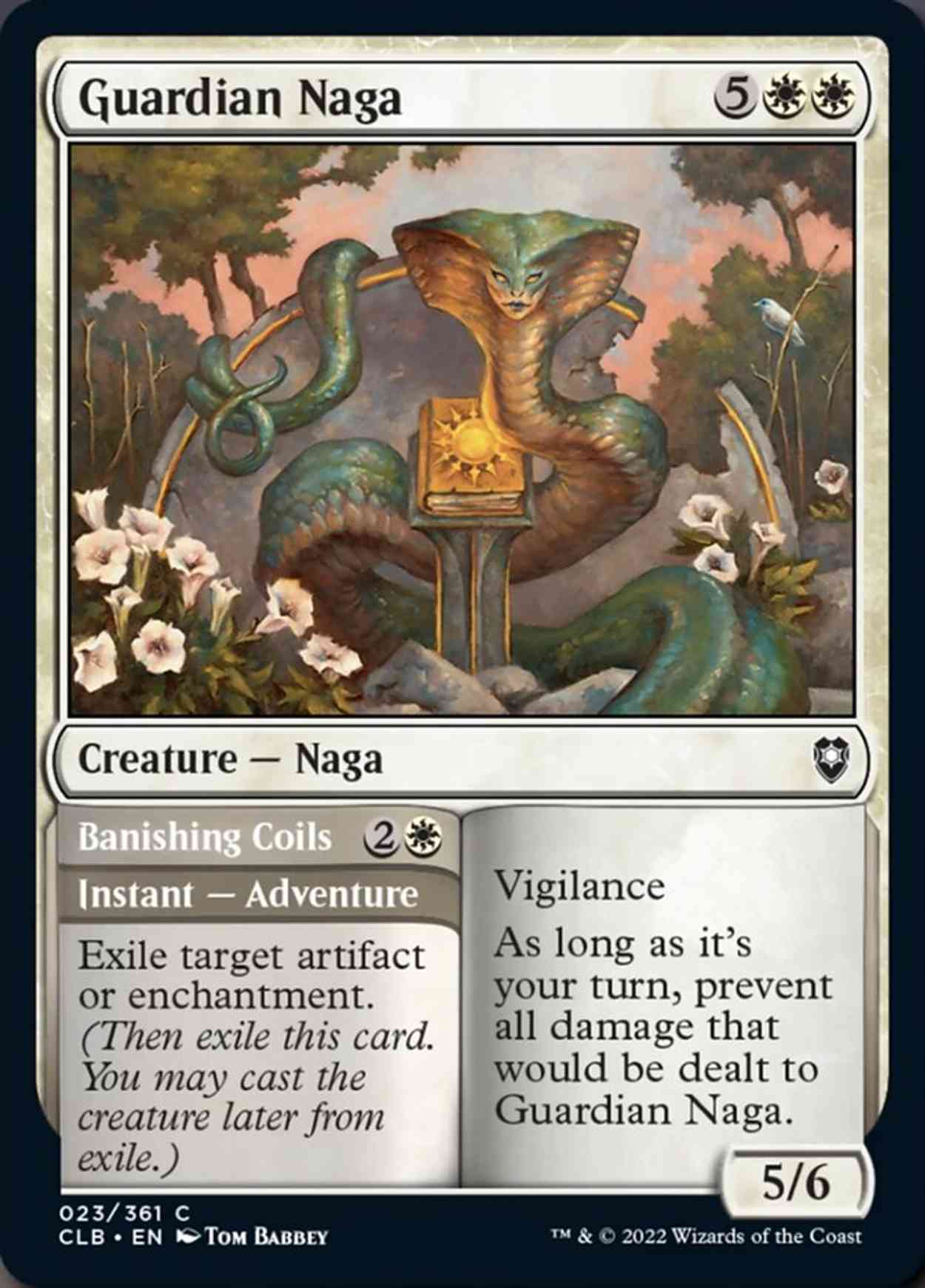 Guardian Naga magic card front