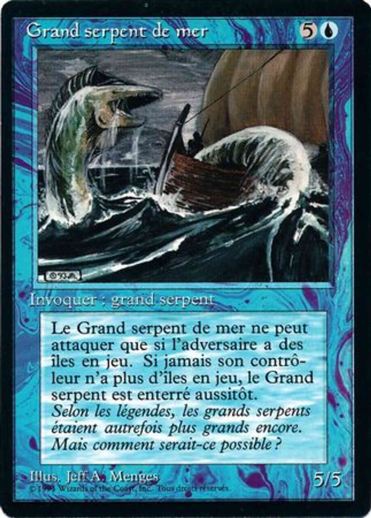 Sea Serpent magic card front