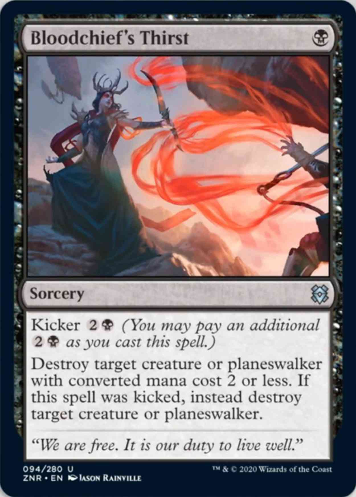 Bloodchief's Thirst magic card front
