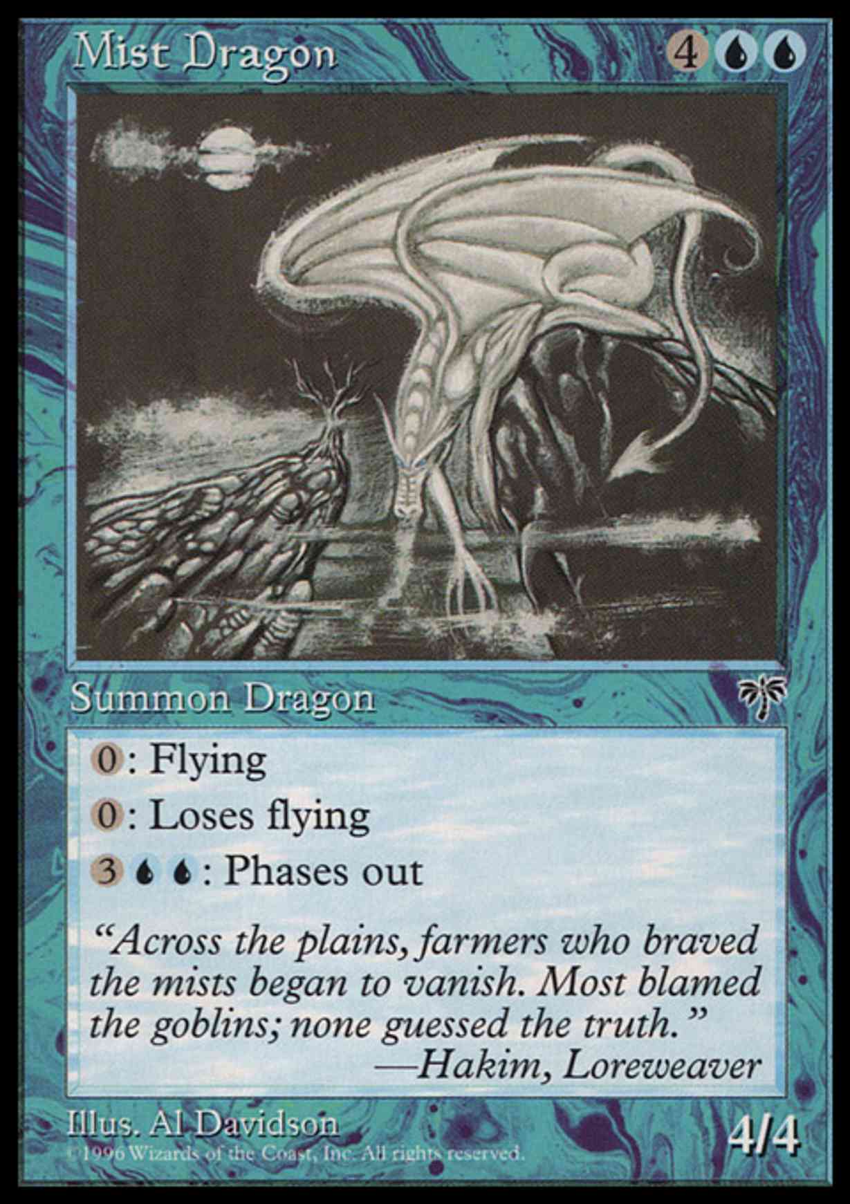 Mist Dragon magic card front