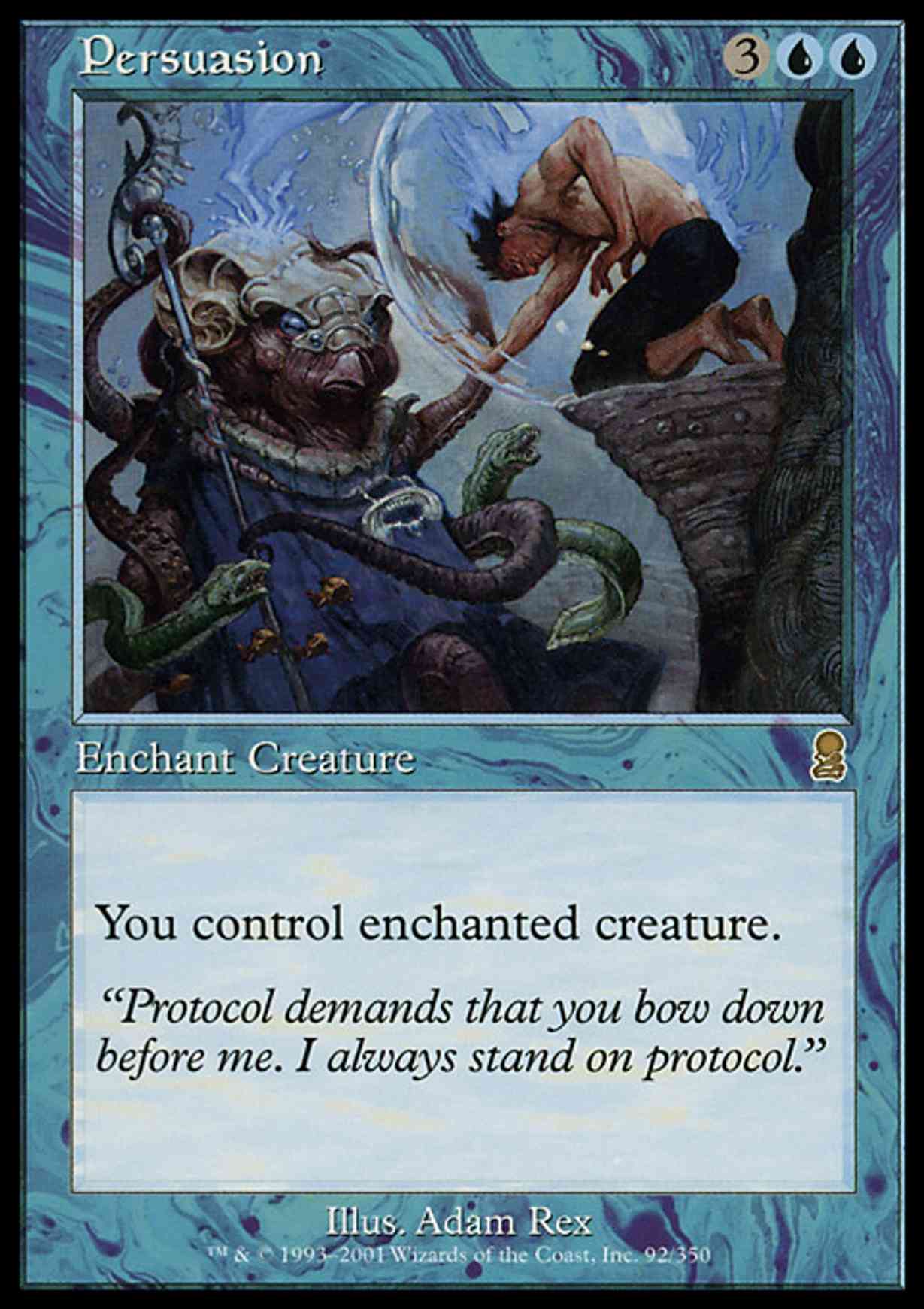 Persuasion magic card front