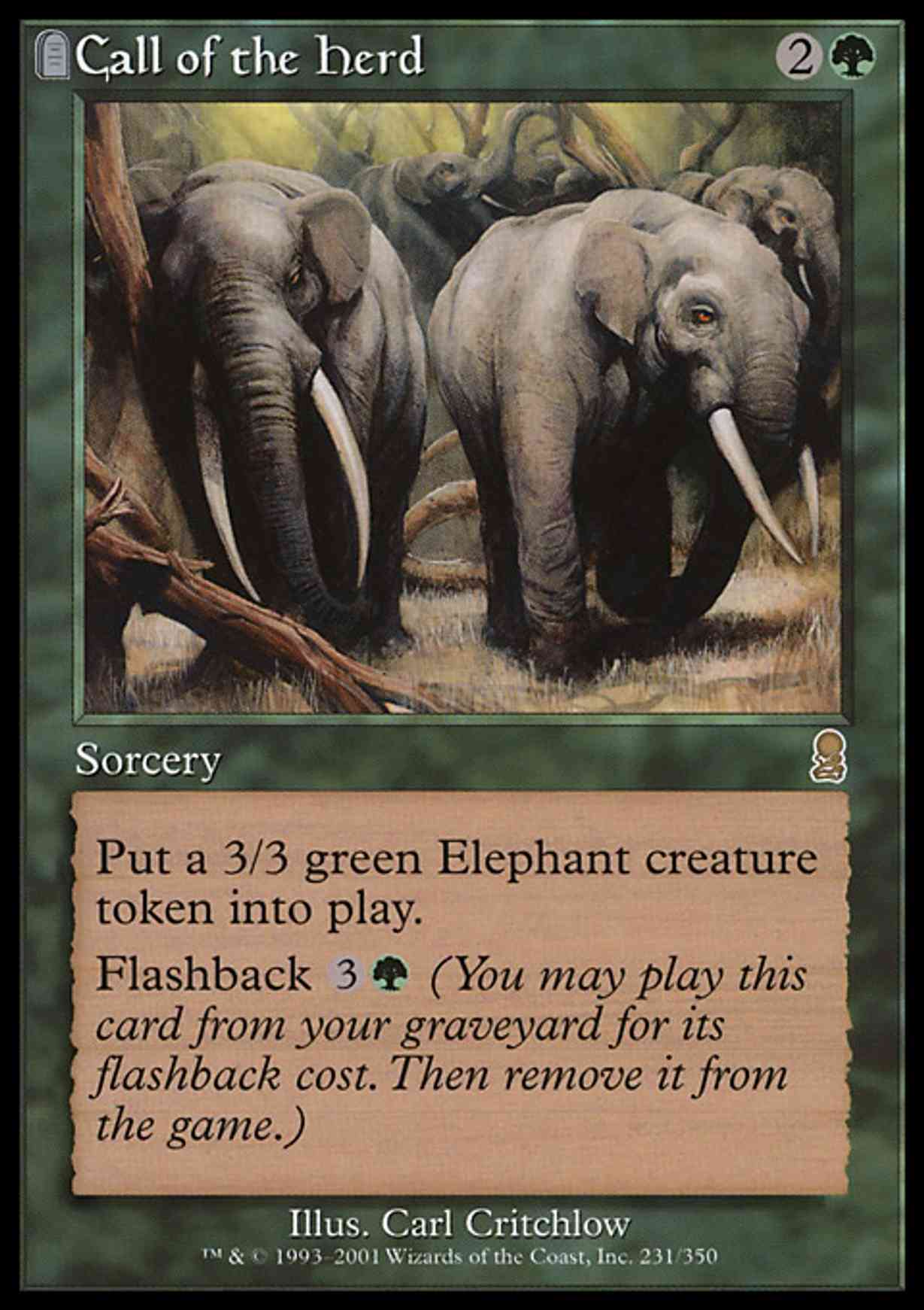 Call of the Herd magic card front