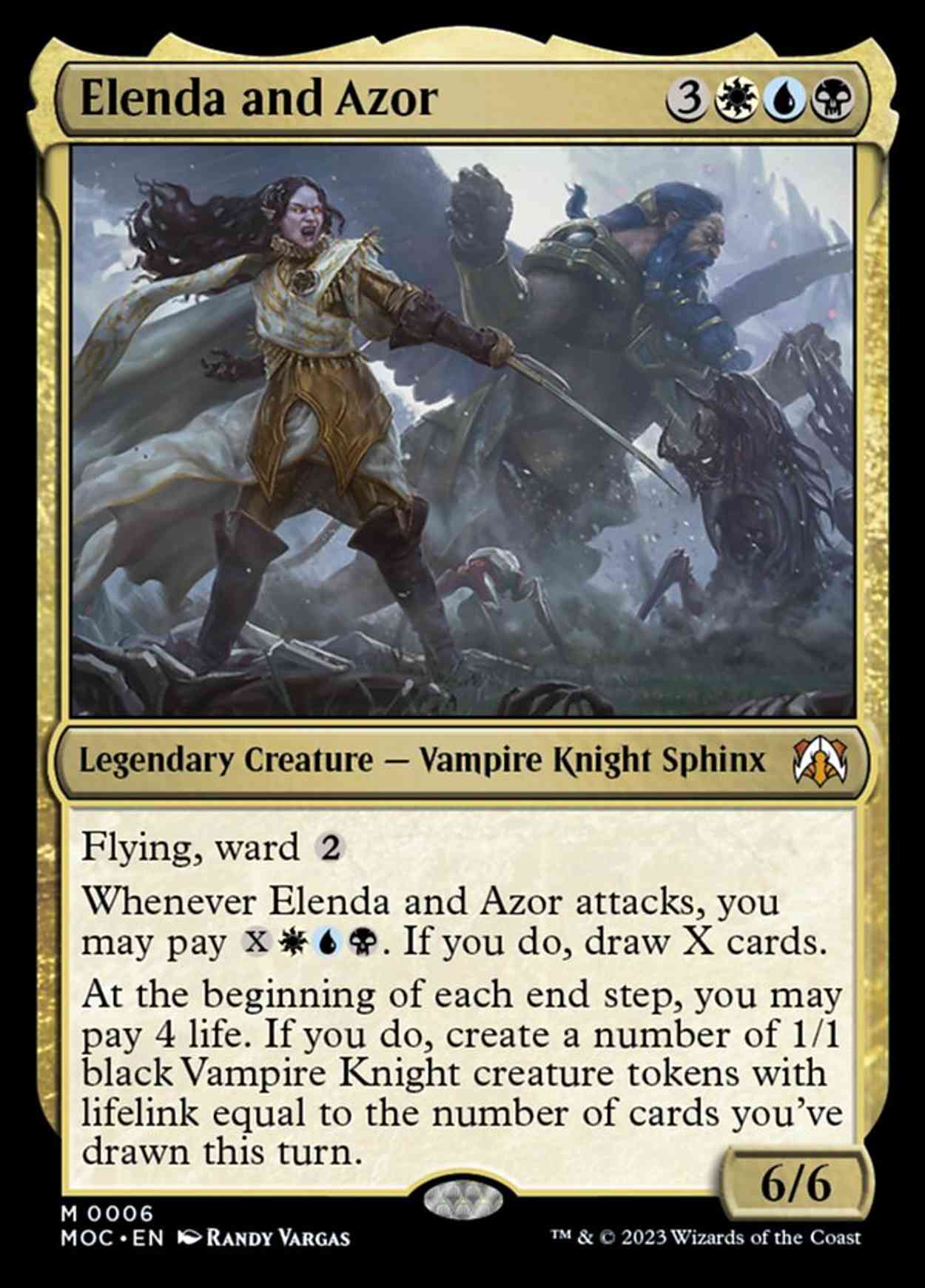 Elenda and Azor magic card front