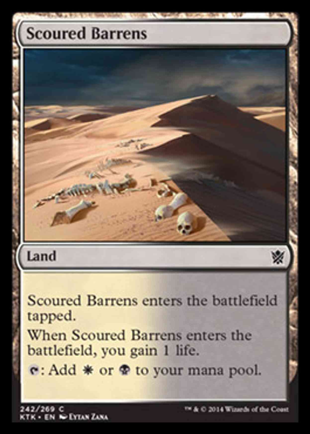 Scoured Barrens magic card front