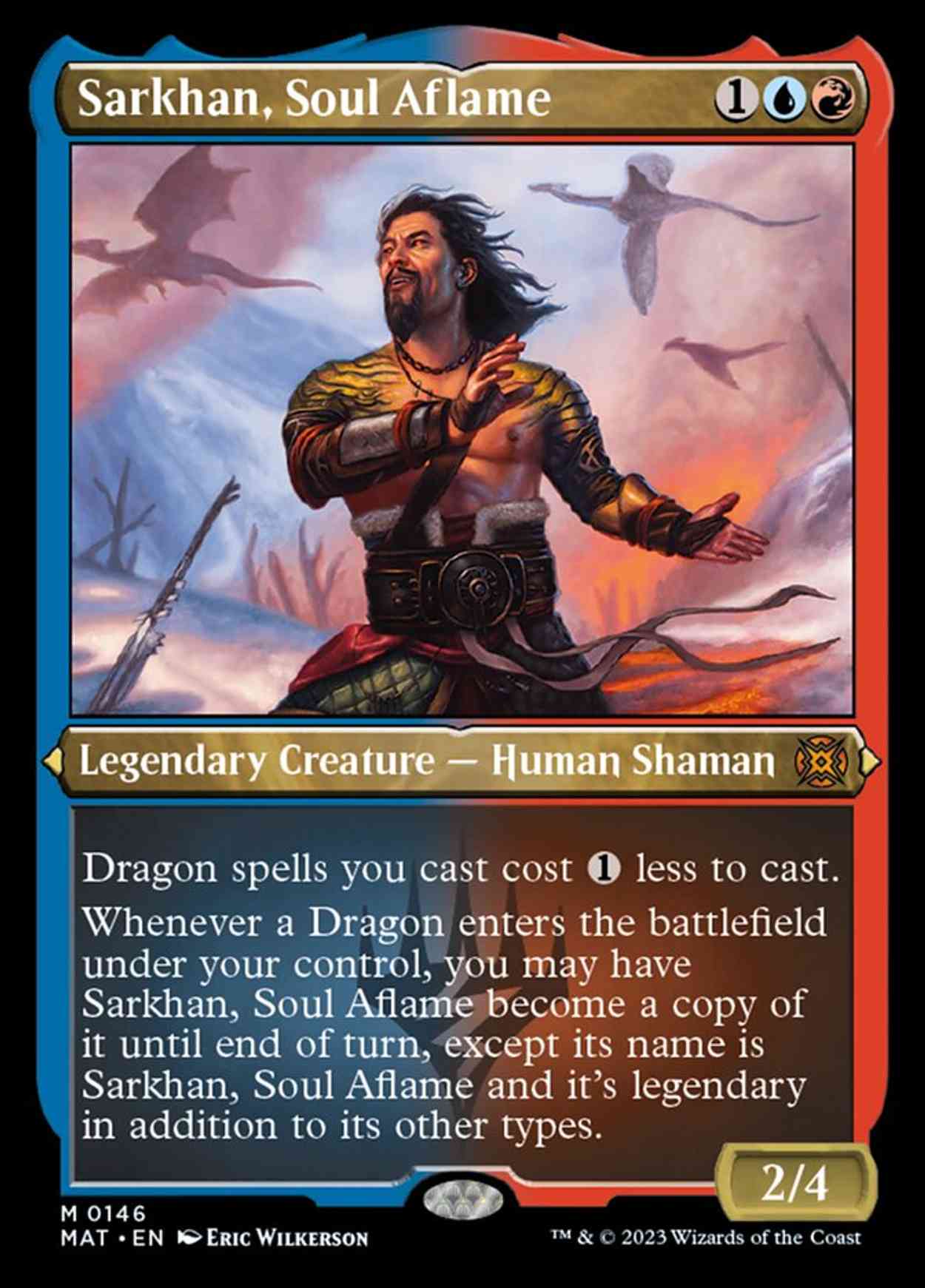 Sarkhan, Soul Aflame (Foil Etched) magic card front