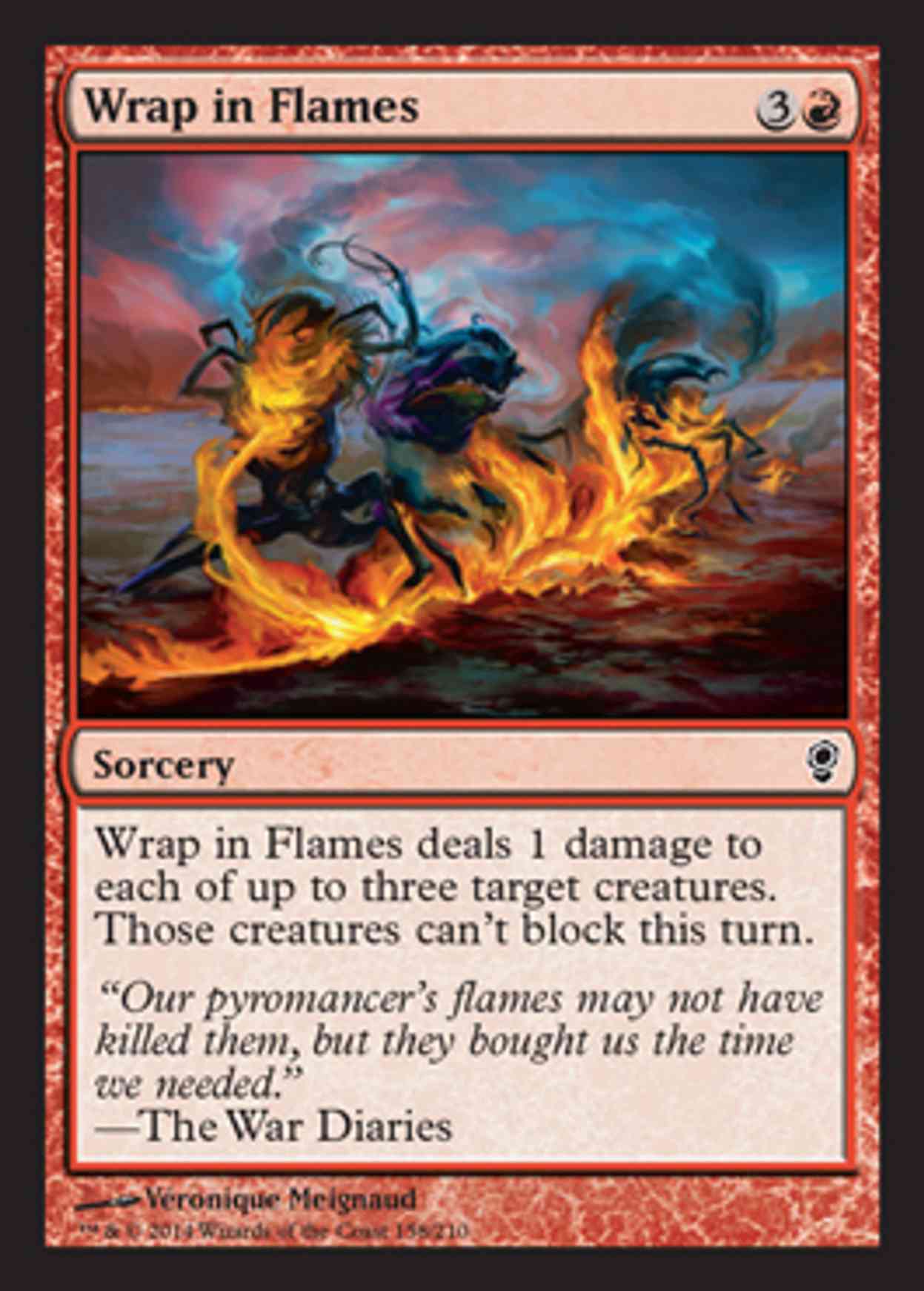 Wrap in Flames magic card front