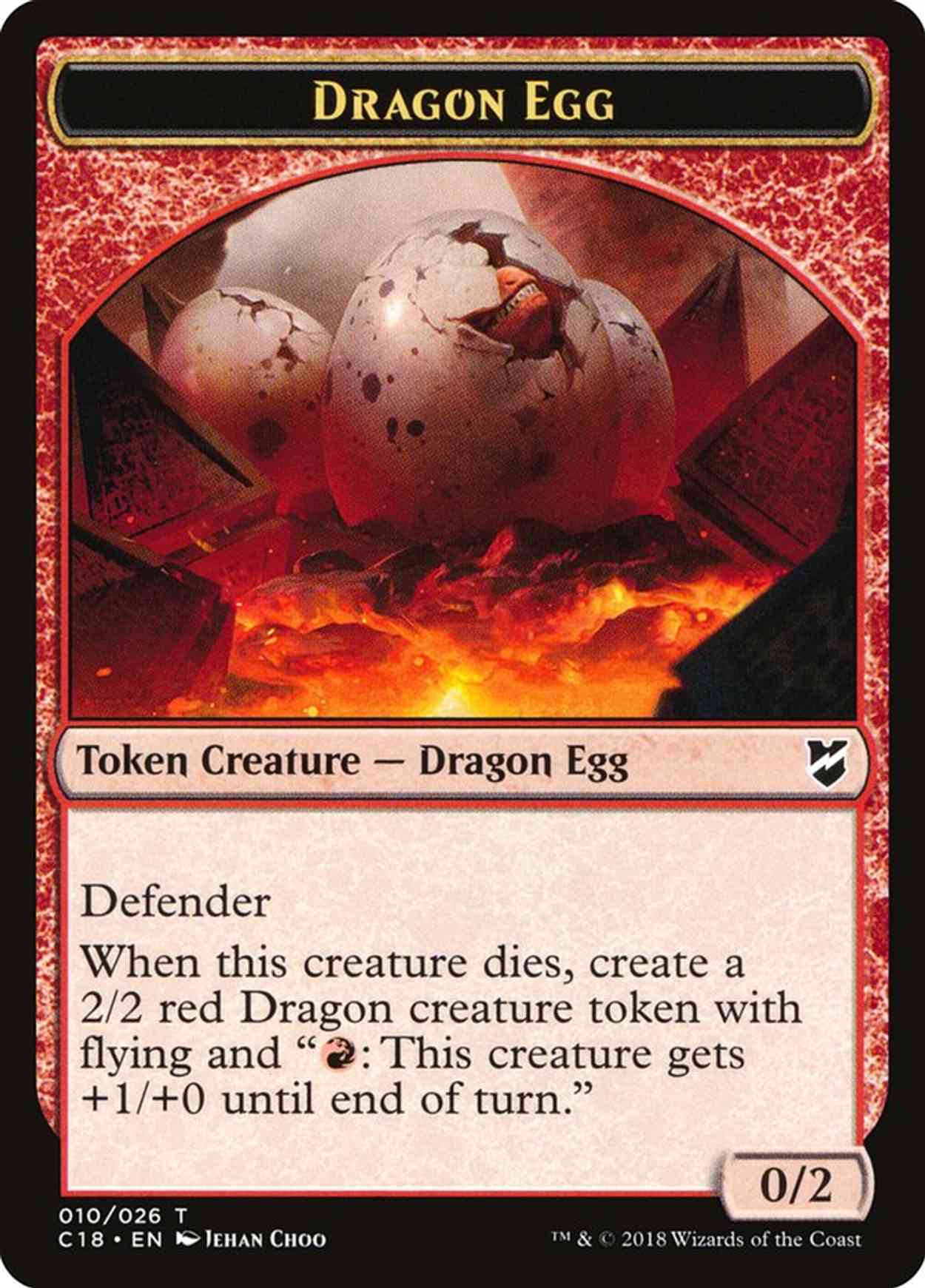 Dragon Egg // Dragon Double-sided Token magic card front