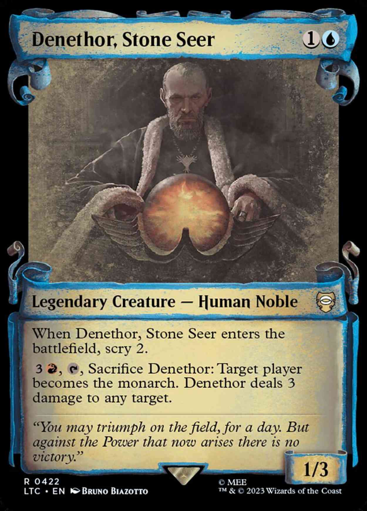 Denethor, Stone Seer (Showcase Scrolls) magic card front