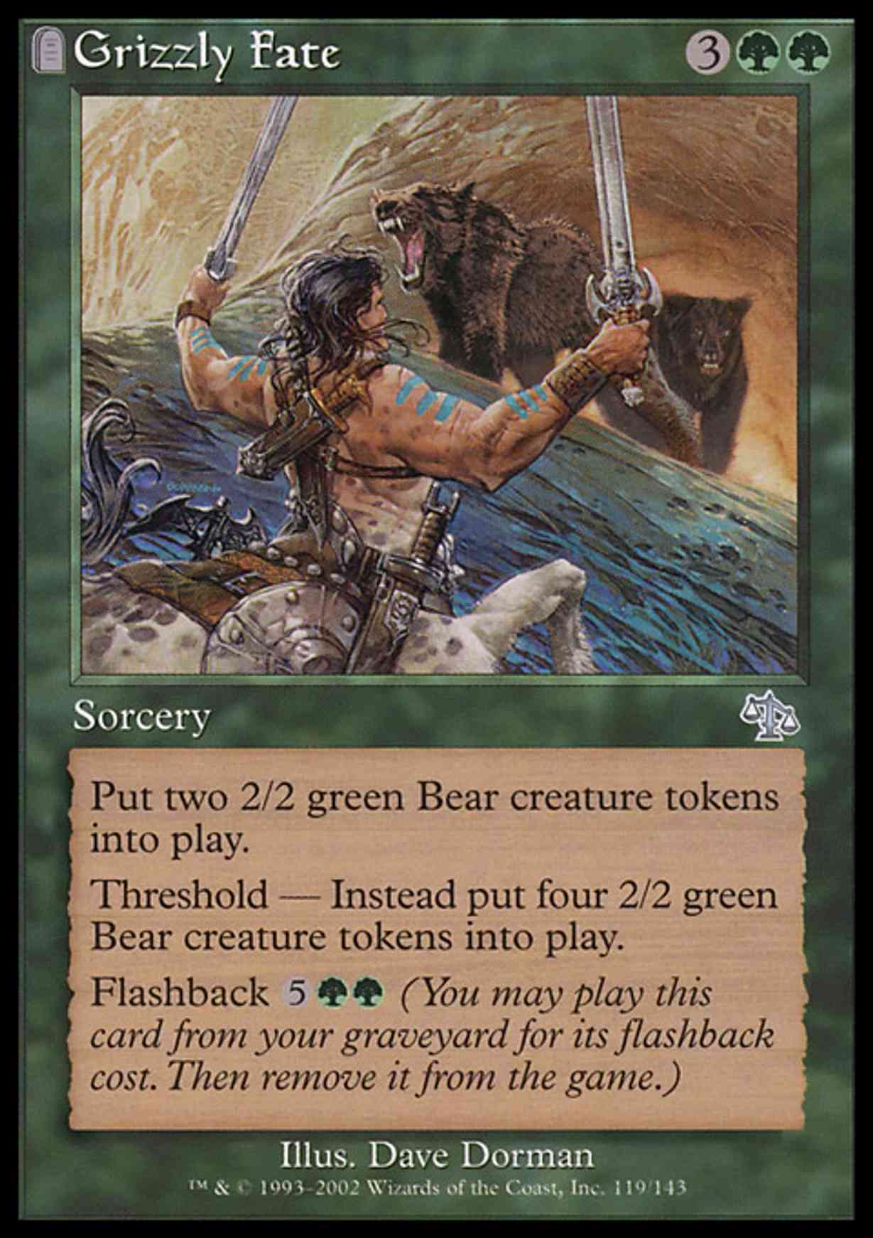 Grizzly Fate magic card front