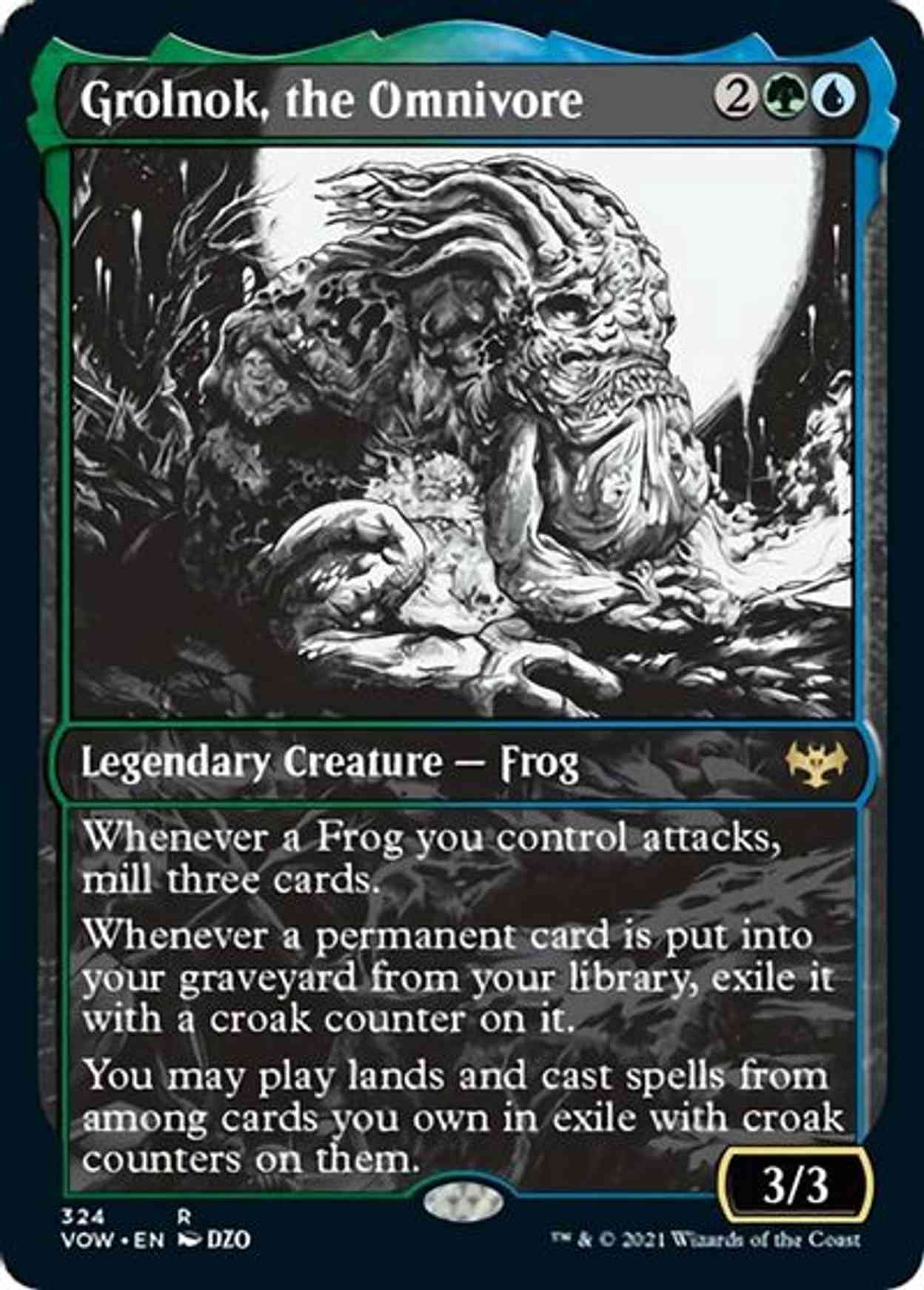 Grolnok, the Omnivore (Showcase) magic card front