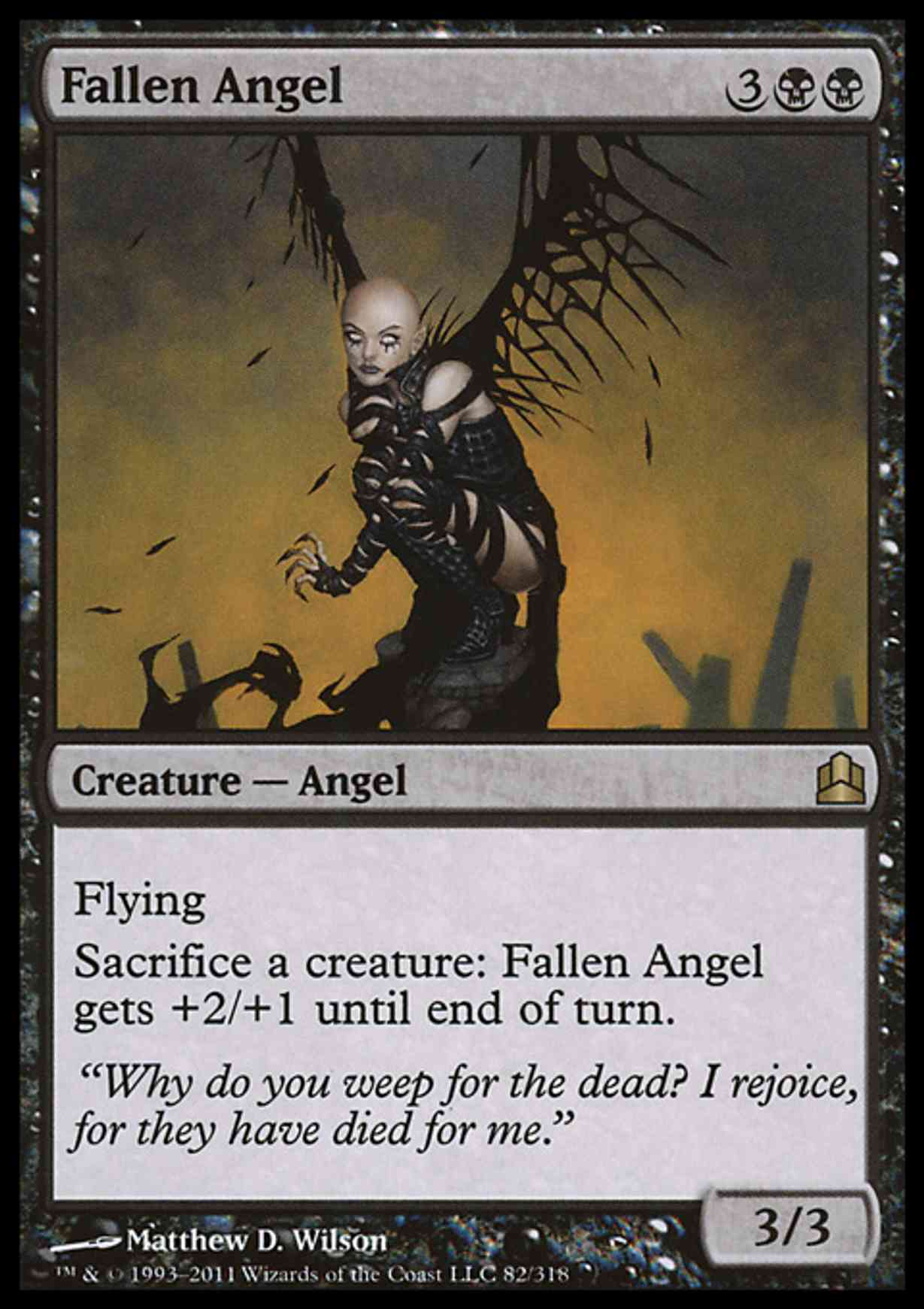 Fallen Angel magic card front