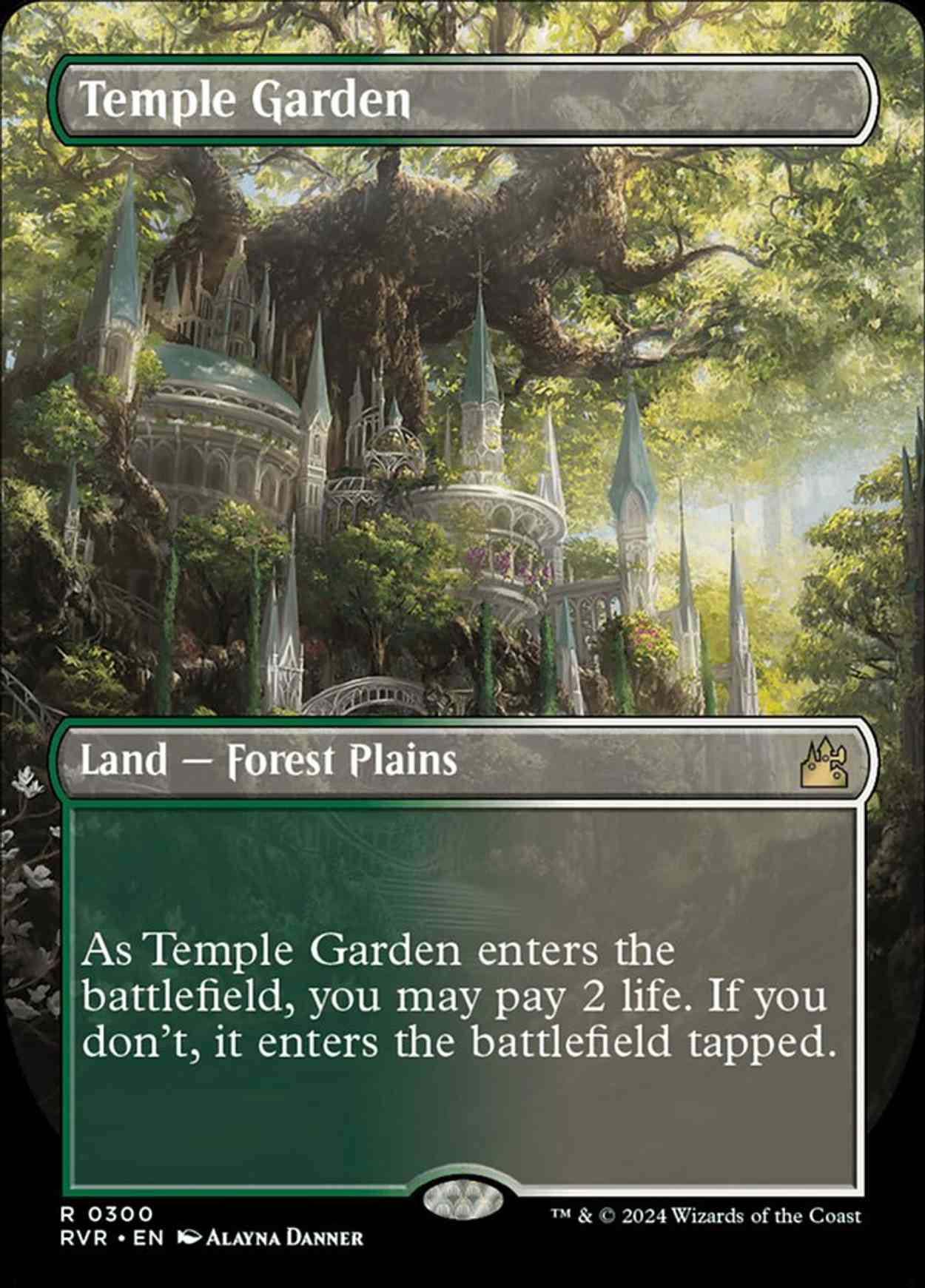 Temple Garden (Borderless) magic card front
