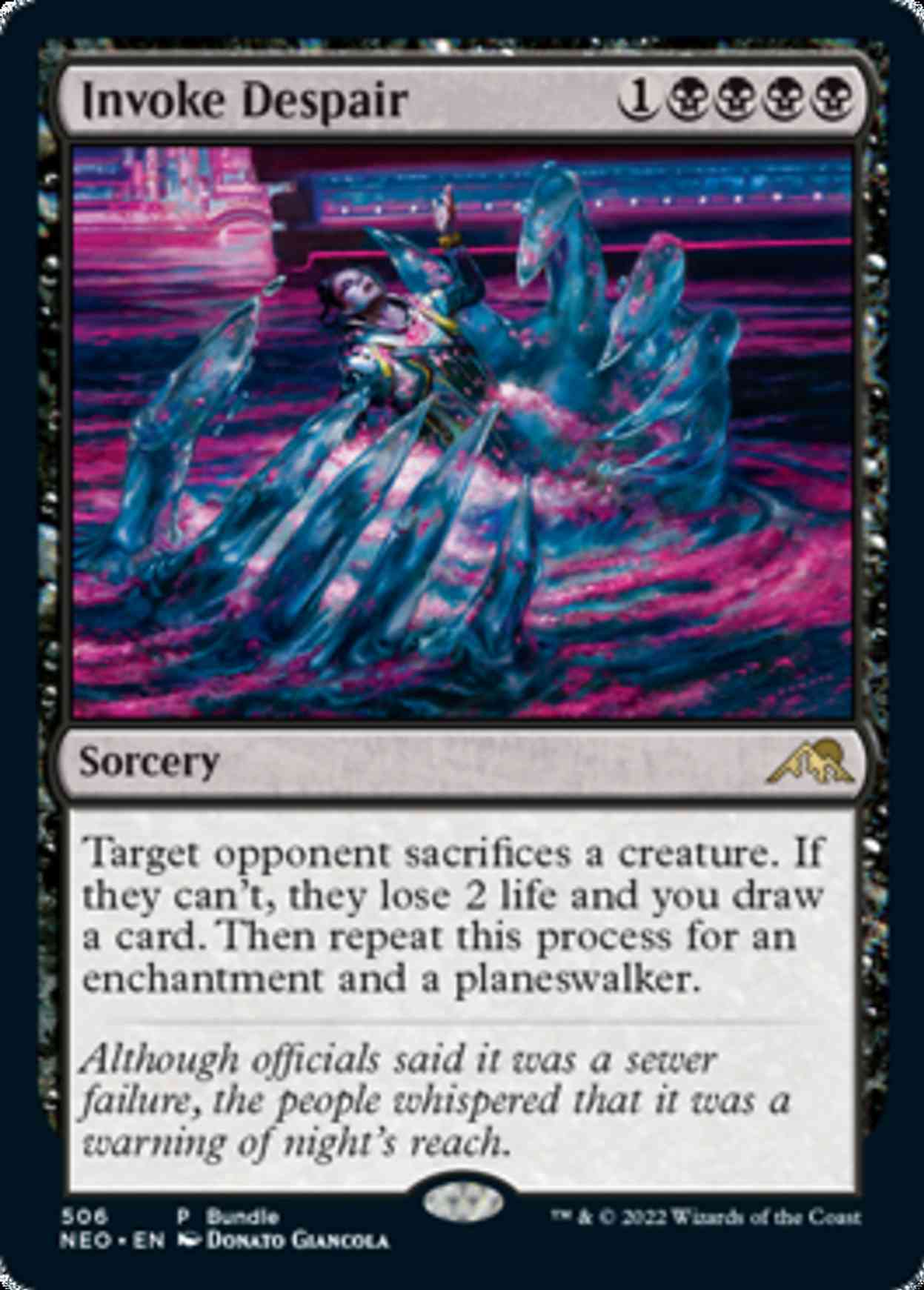 Invoke Despair (NEO Bundle) magic card front