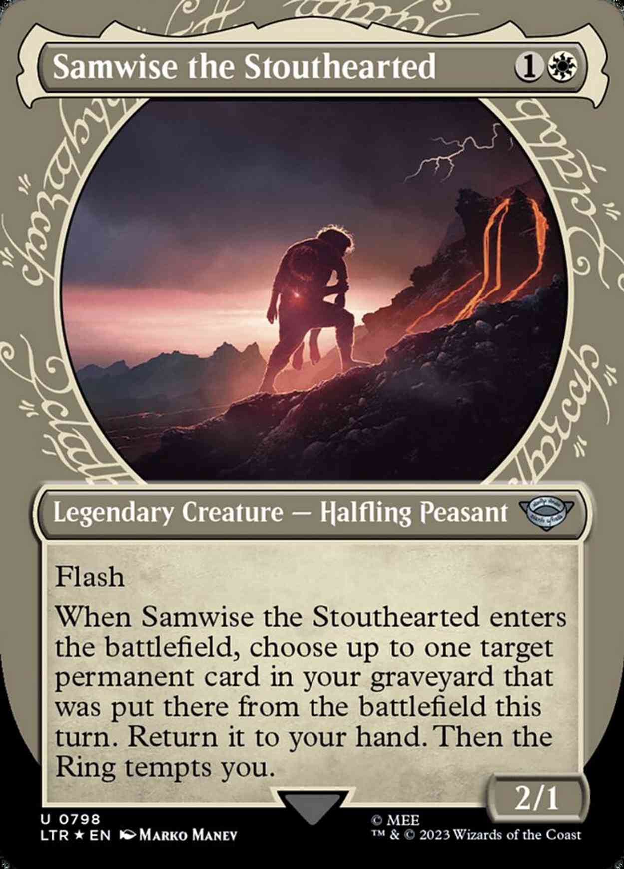 Samwise the Stouthearted (Showcase) (Surge Foil) magic card front