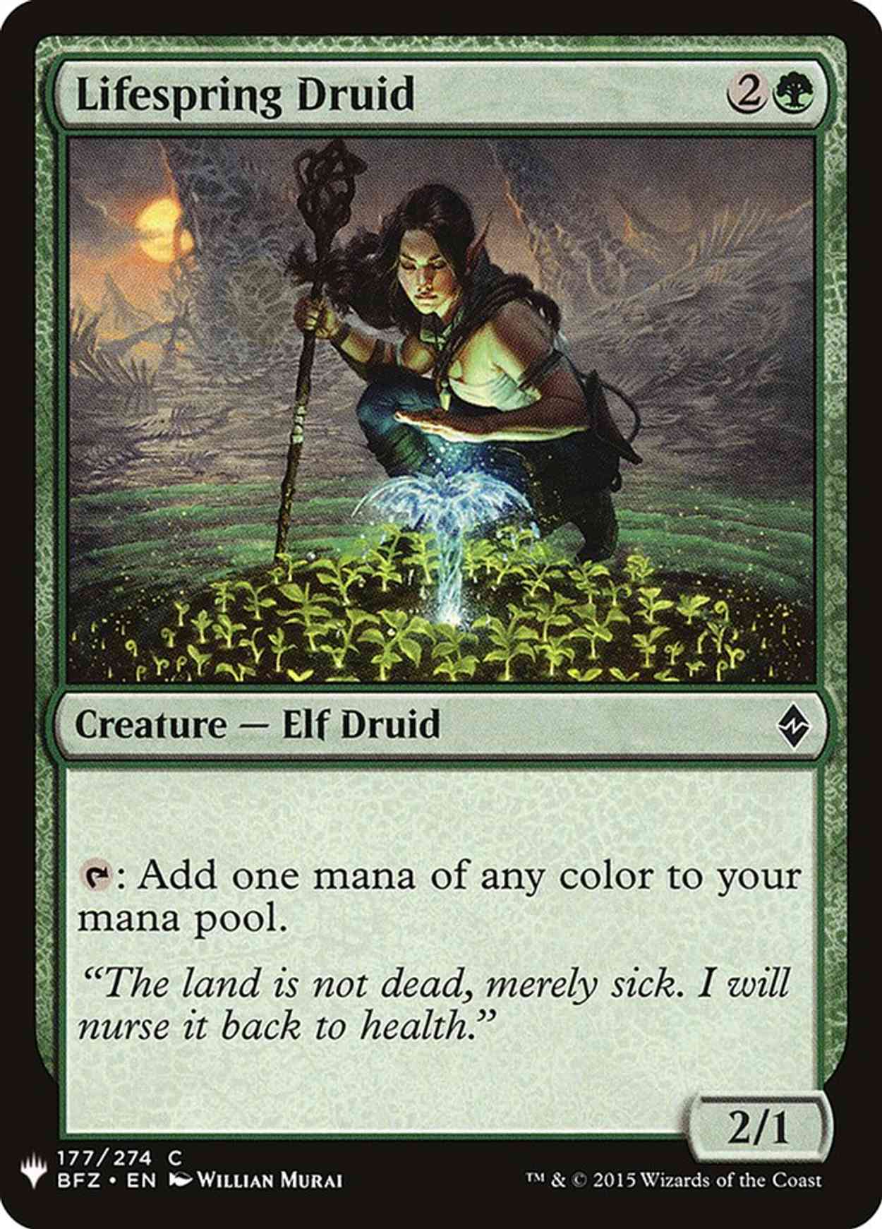 Lifespring Druid magic card front