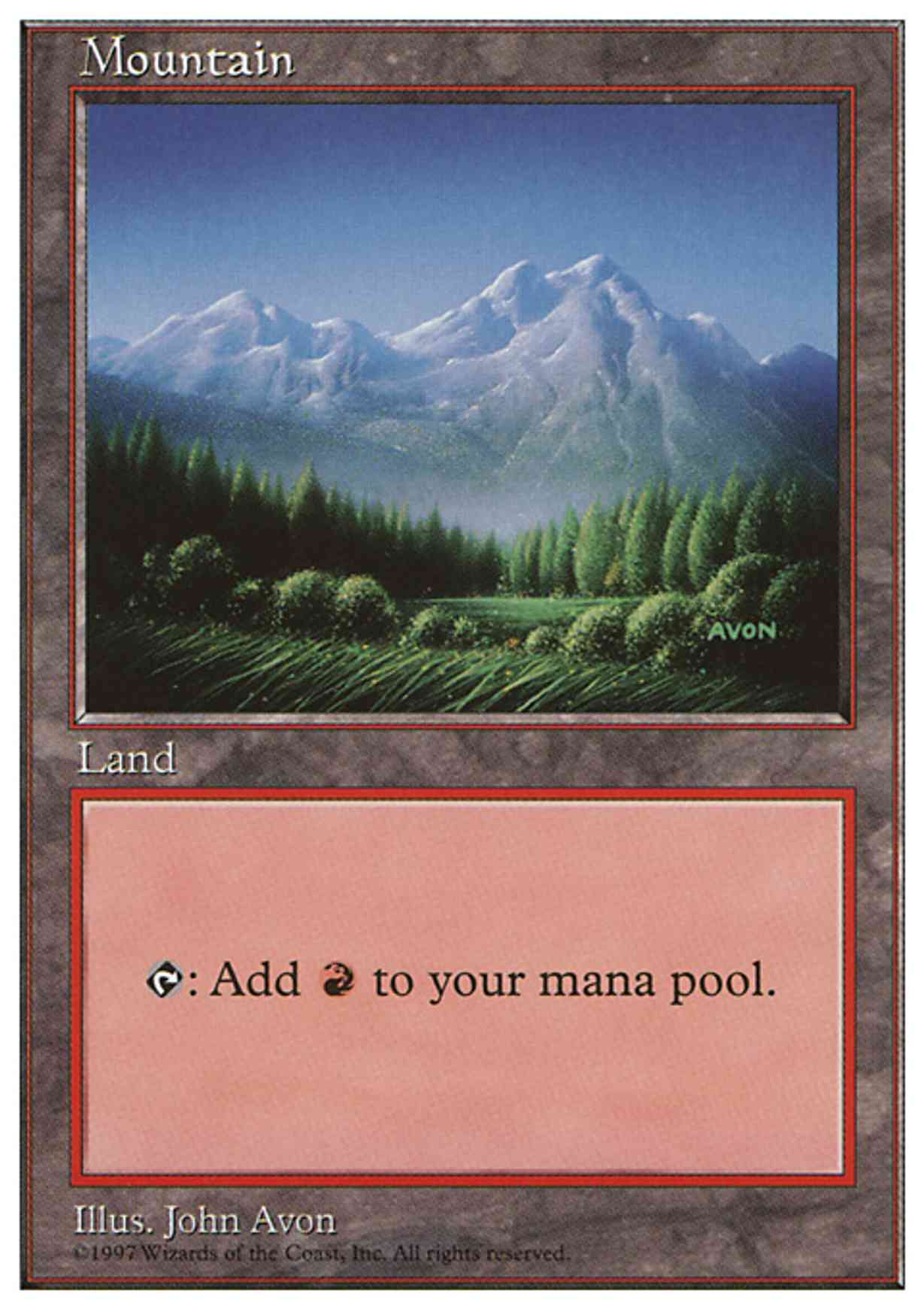 Mountain (443) magic card front
