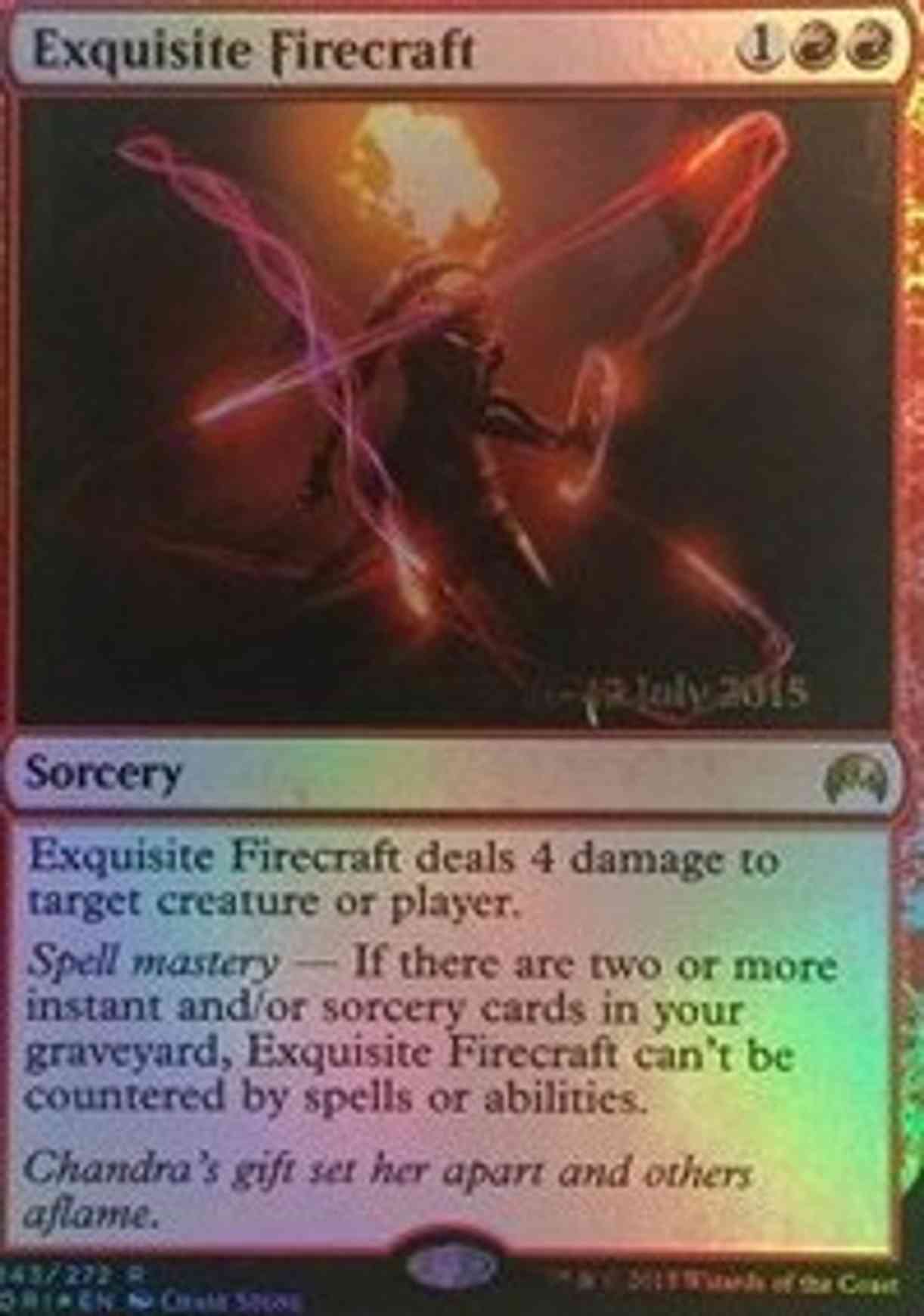 Exquisite Firecraft magic card front