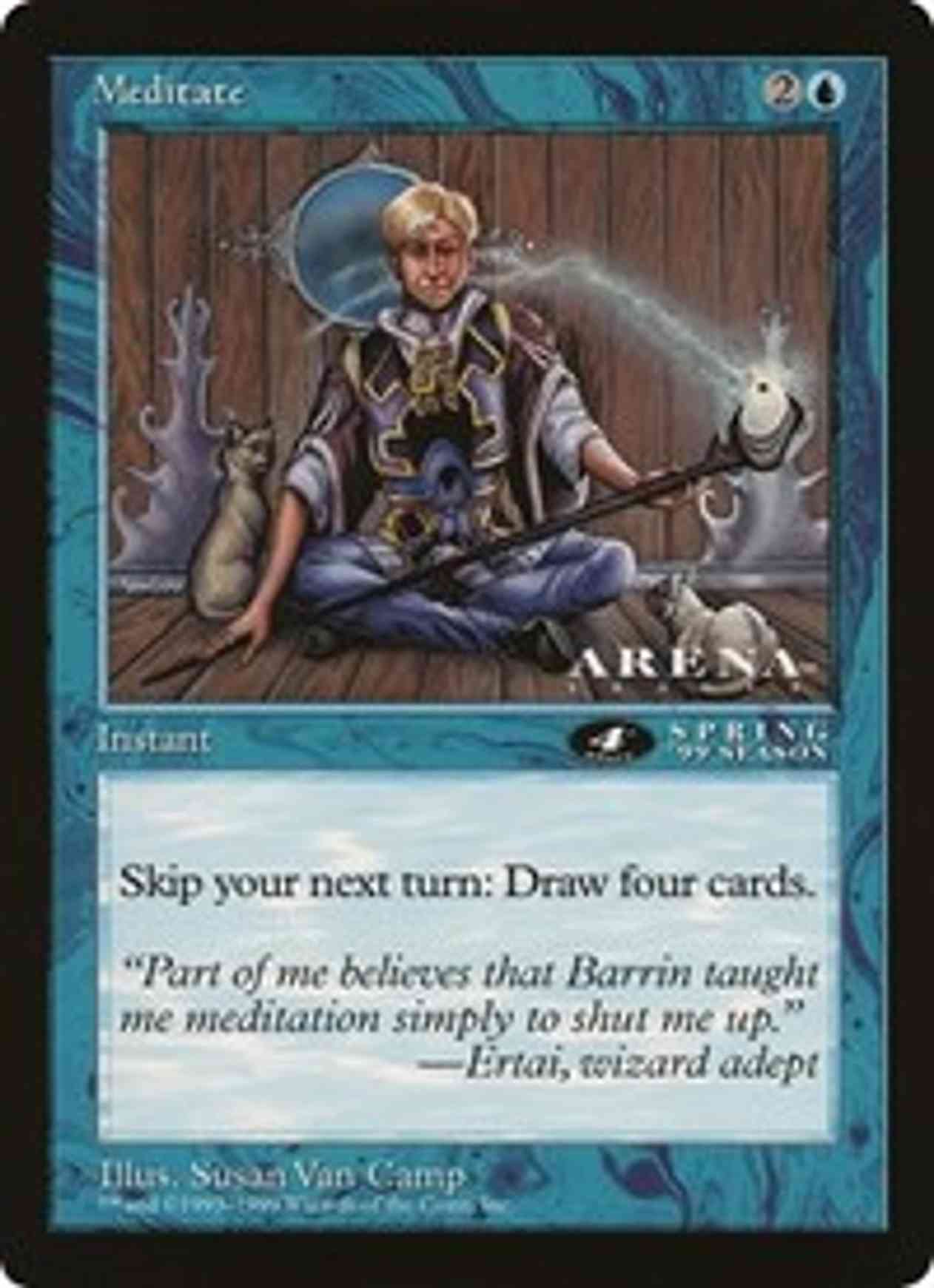 Meditate (4th Place) (Oversized) magic card front