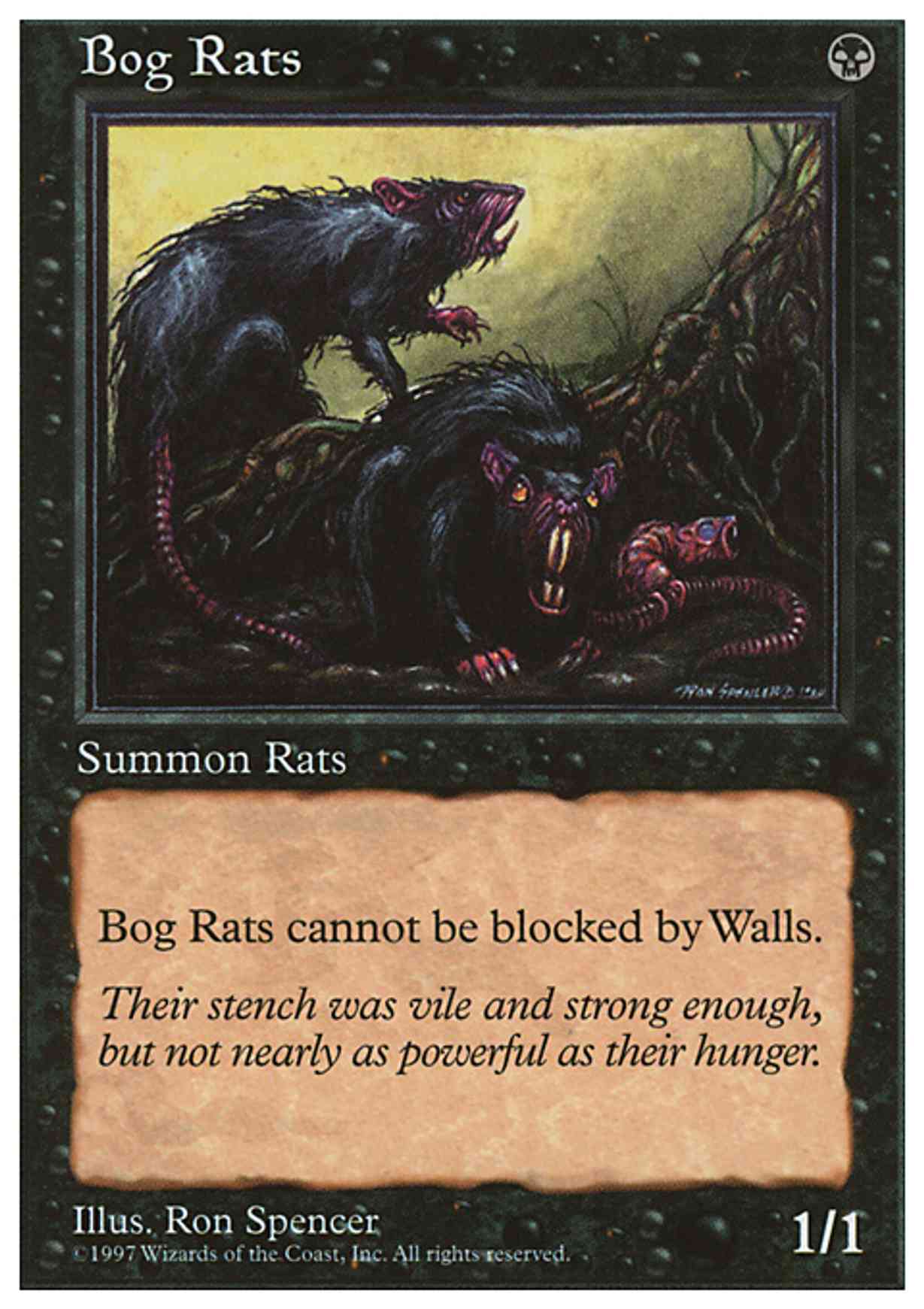 Bog Rats magic card front