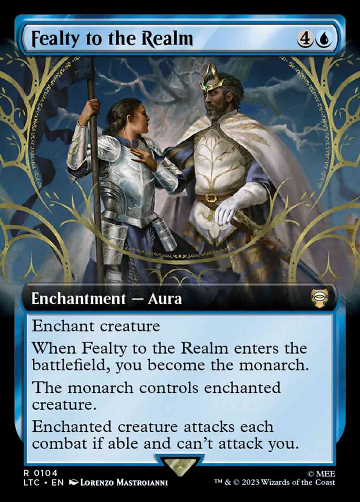 Fealty to the Realm (Extended Art) magic card front