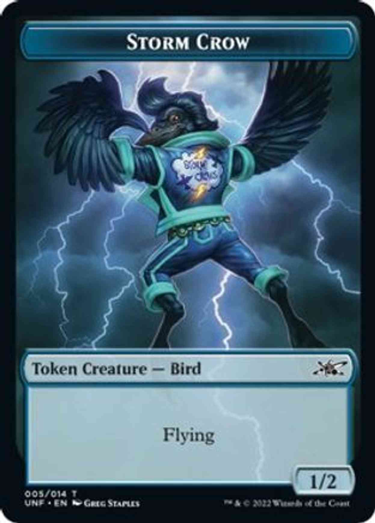 Storm Crow Token magic card front