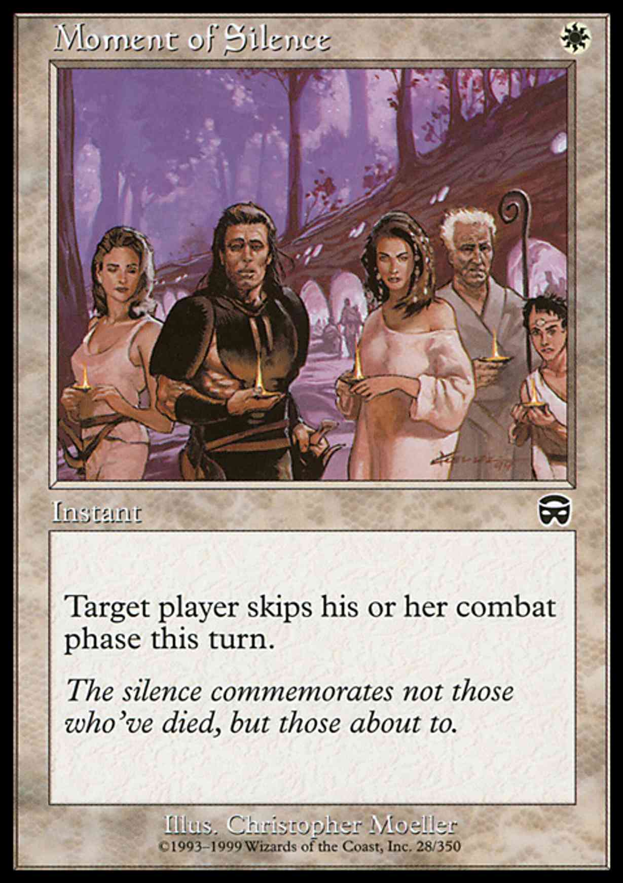 Moment of Silence magic card front