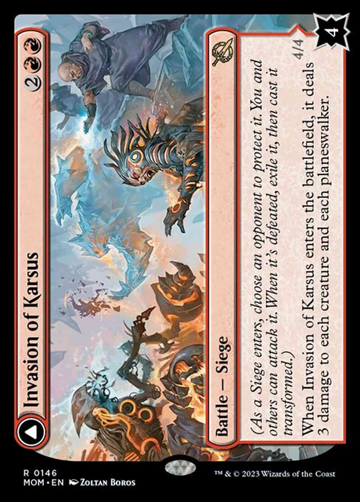 Invasion of Karsus magic card front