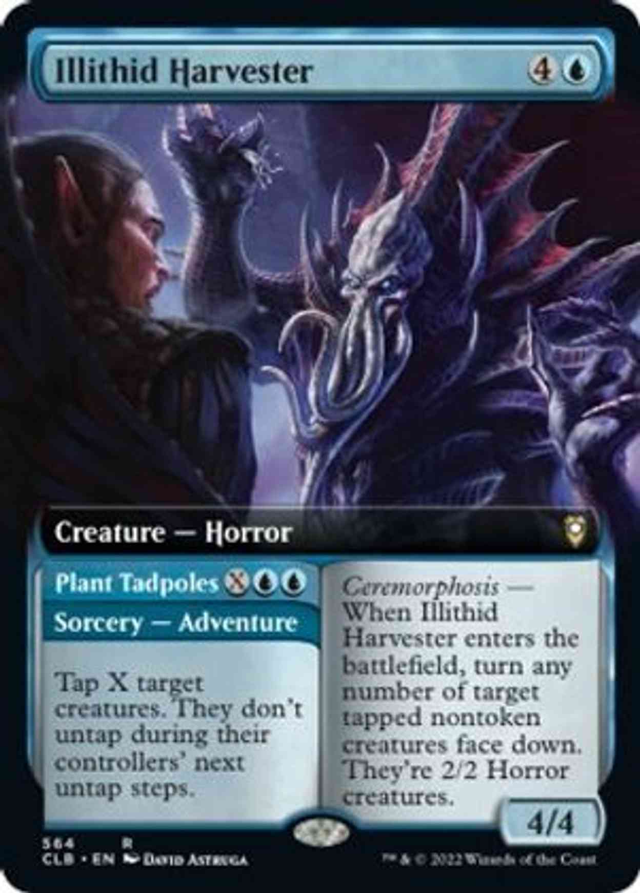 Illithid Harvester (Extended Art) magic card front