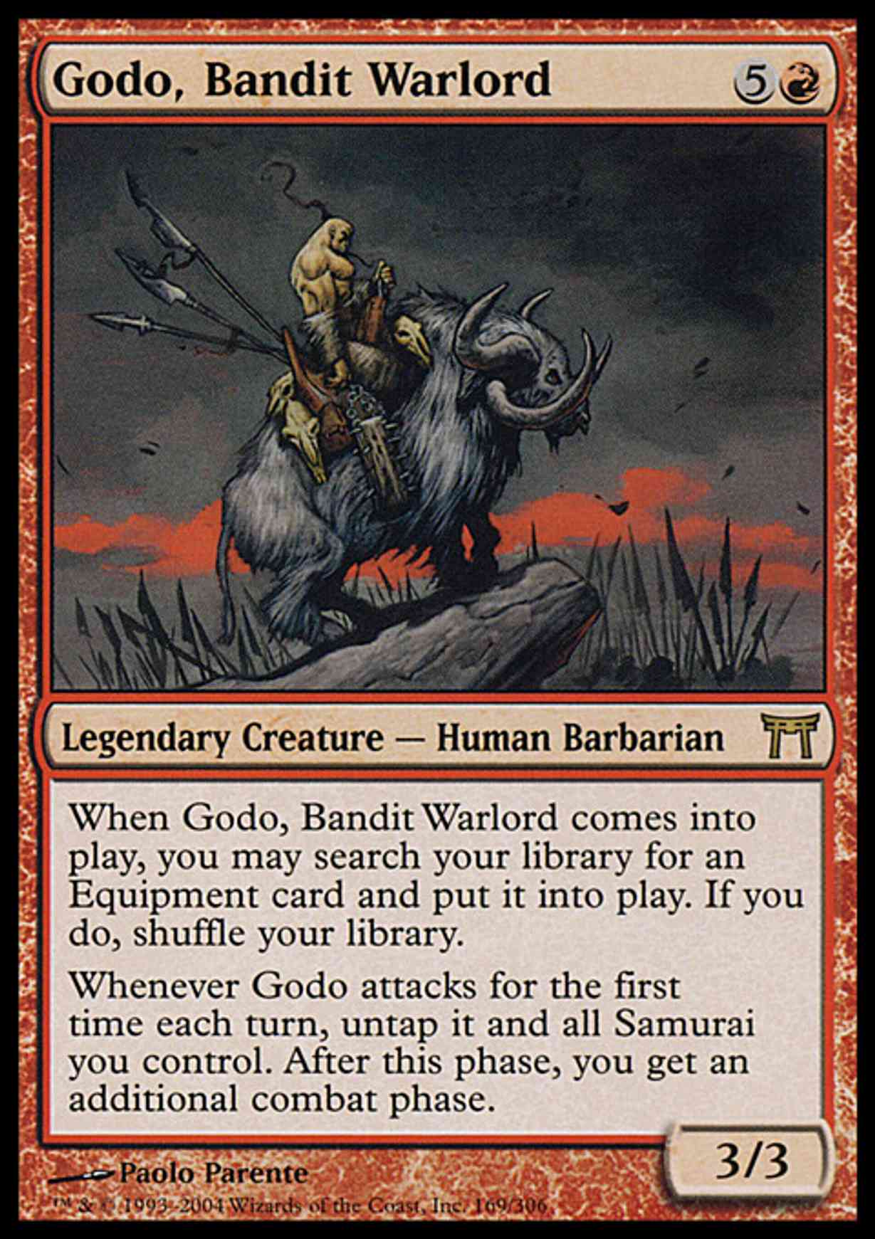 Godo, Bandit Warlord magic card front
