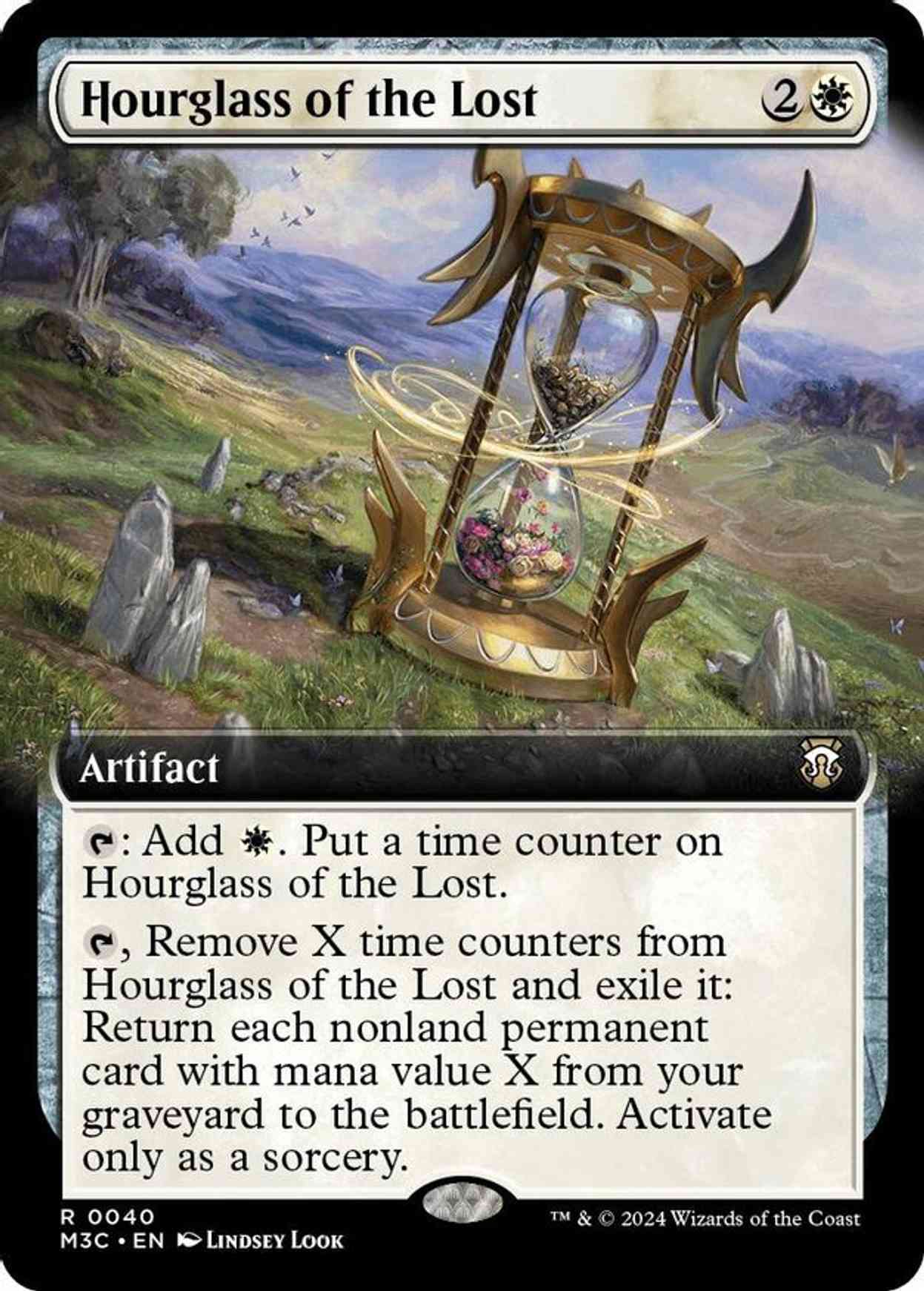 Hourglass of the Lost (Extended Art) (Ripple Foil) magic card front